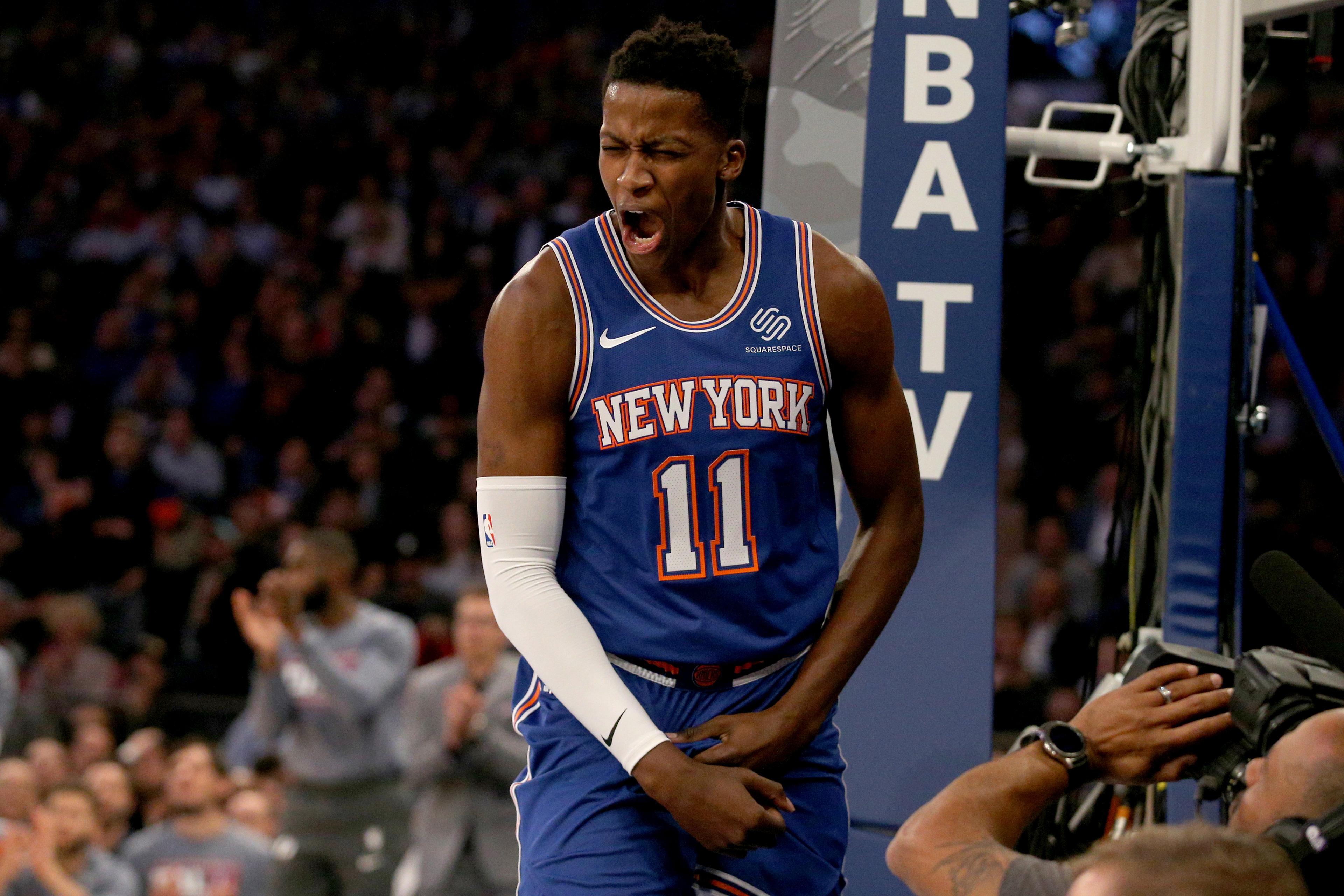 Frank Ntilikina rising to occasion of being Knicks starting point guard