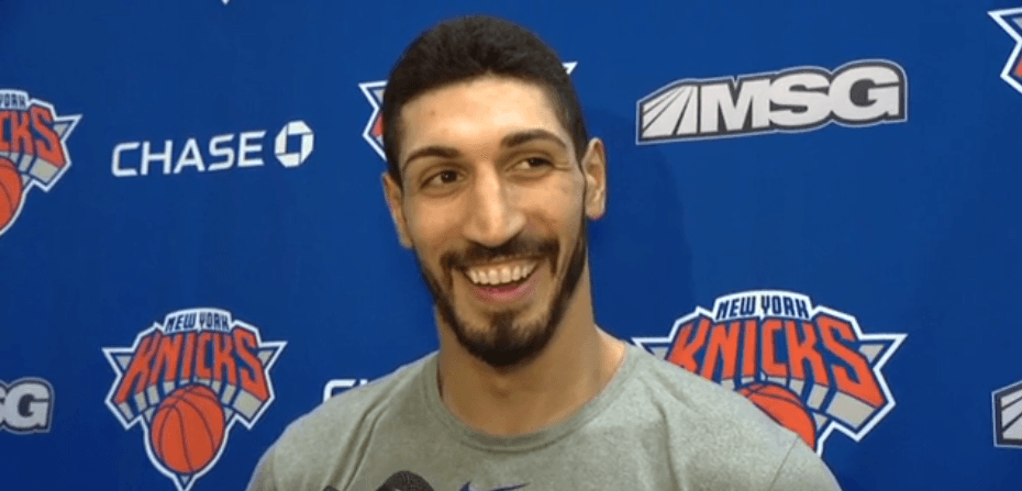 WATCH: Knicks' Enes Kanter talks burgers and Turkey