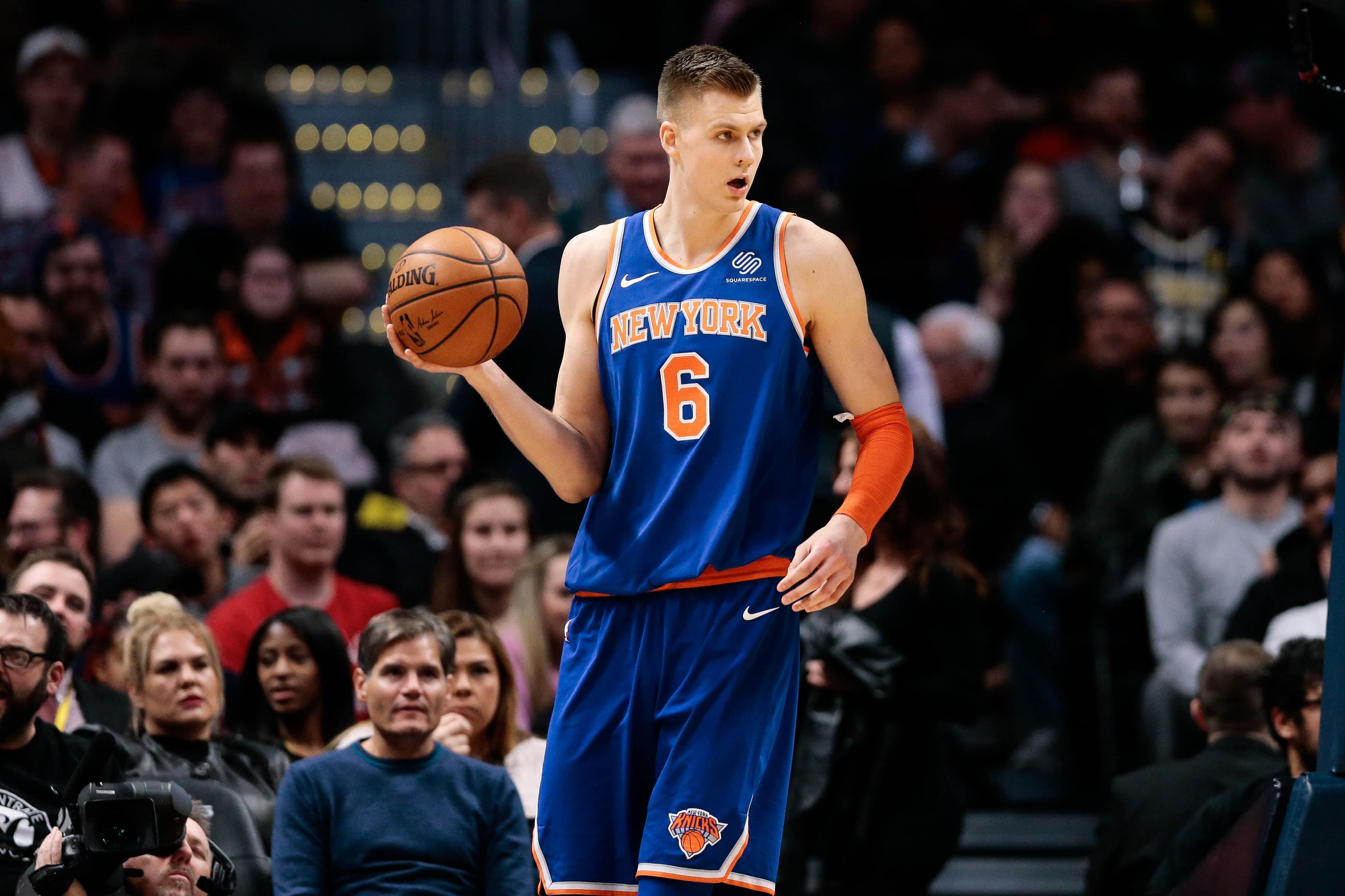 Kristaps Porzingis (6) Mandatory Credit: Isaiah J. Downing-USA TODAY Sports / Isaiah J. Downing