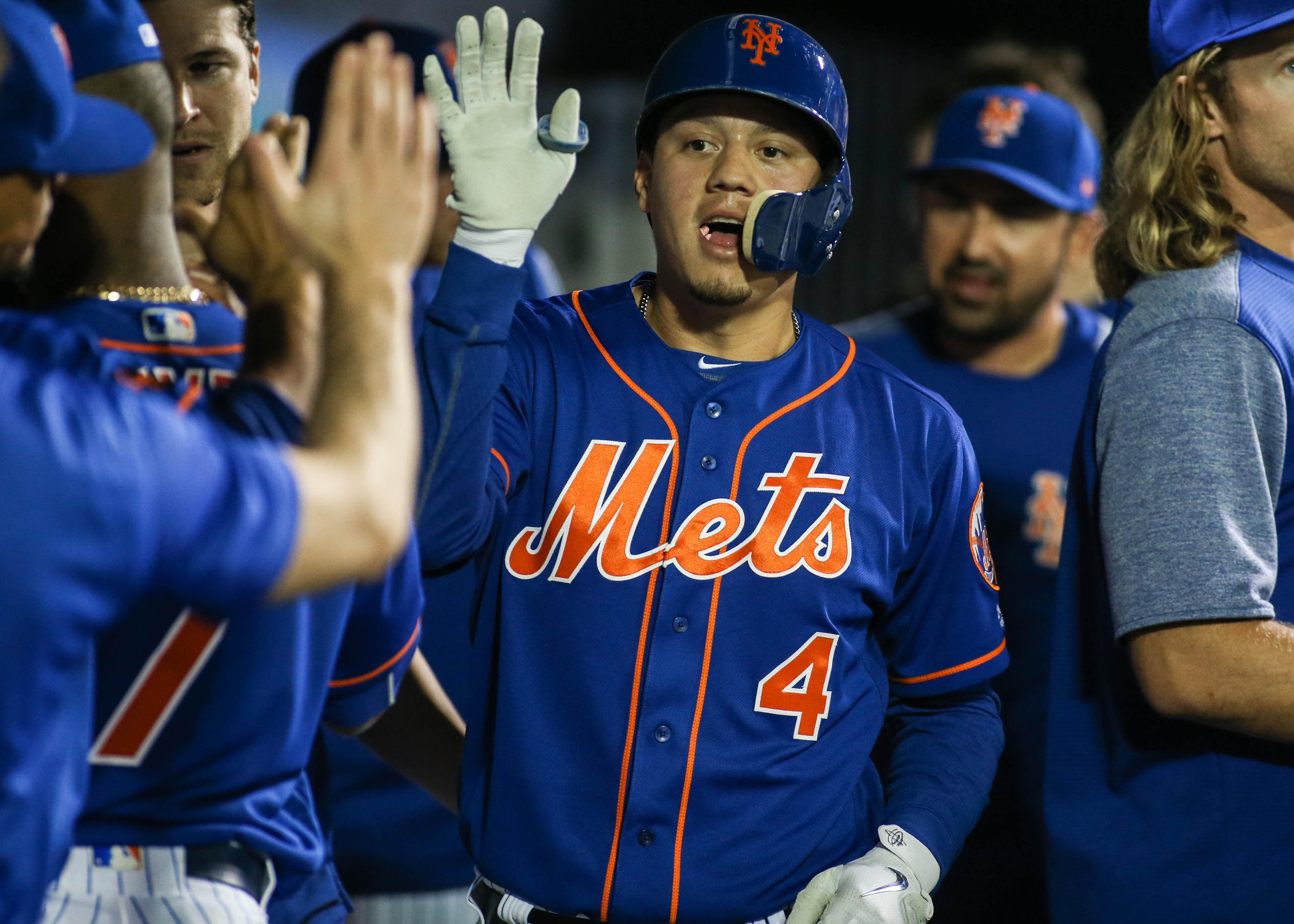 New York Mets infielder Wilmer Flores (4) at Citi Field. Mandatory Credit: Wendell Cruz-USA TODAY Sports / Wendell Cruz