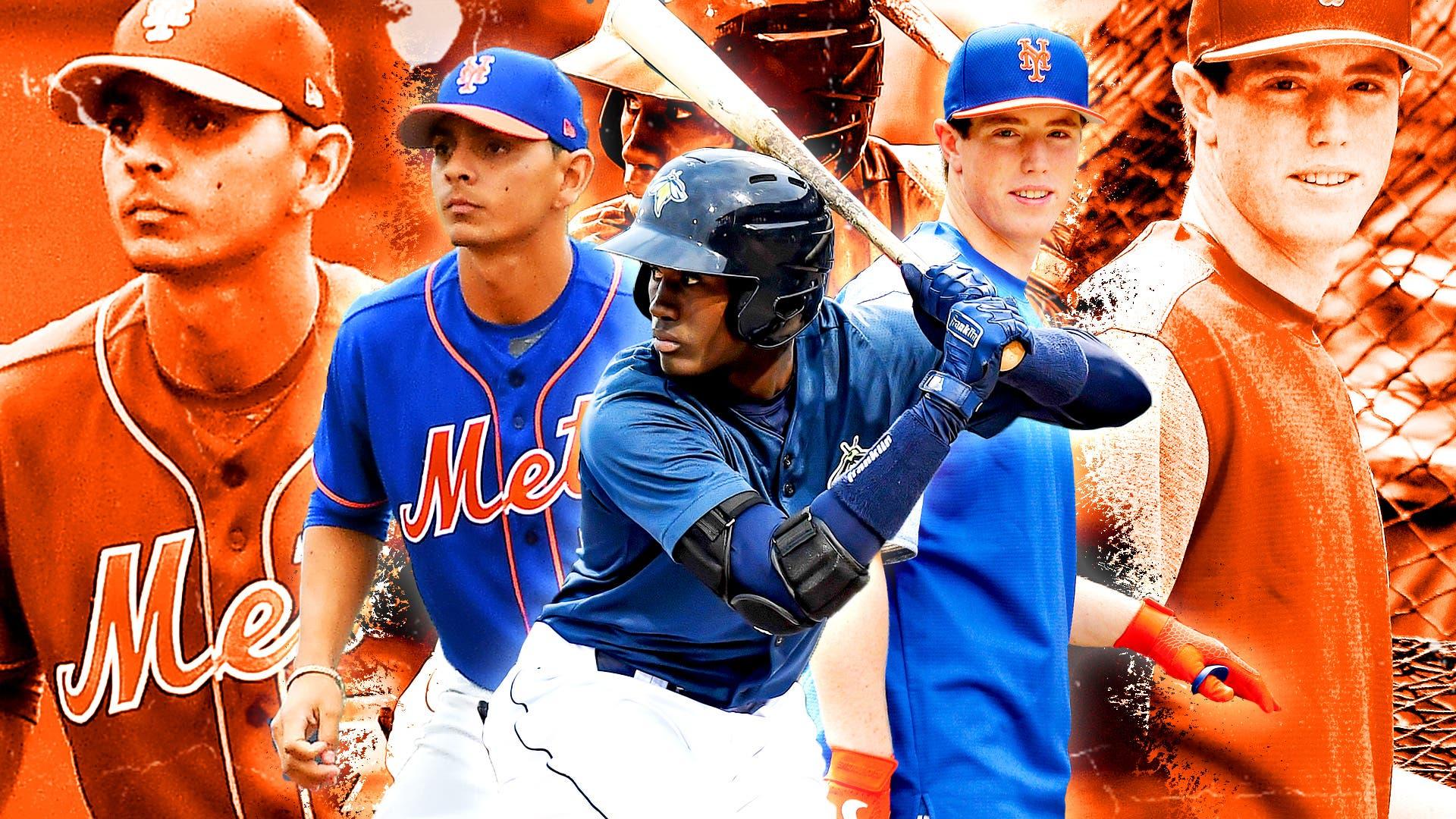 Mets prospects Ronny Mauricio, Andres Gimenez and Brett Baty.undefined