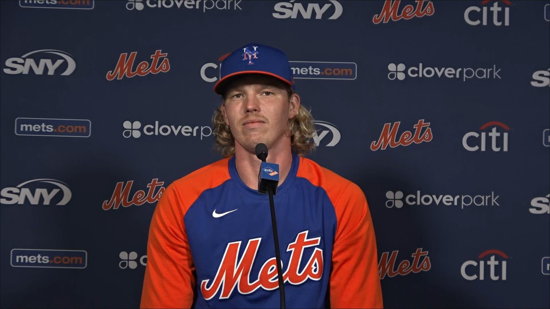 Sam McWilliams during Zoom press conference / New York Mets