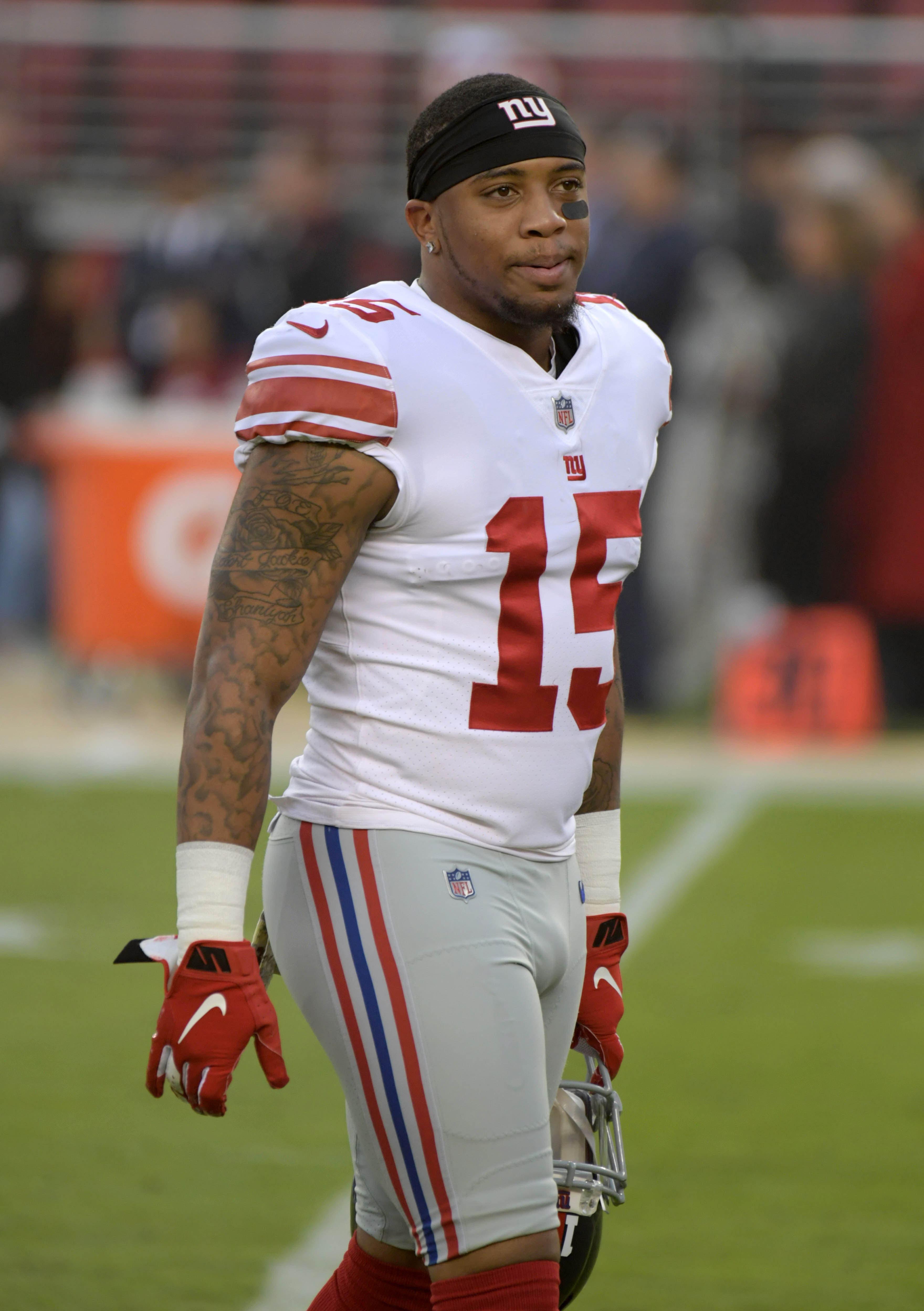 Nov 12, 2018; Santa Clara, CA, USA; New York Giants receiver Quadree Henderson (15) during the game against the San Francisco 49ers at Levi's Stadium. Mandatory Credit: Kirby Lee-USA TODAY Sports / Kirby Lee