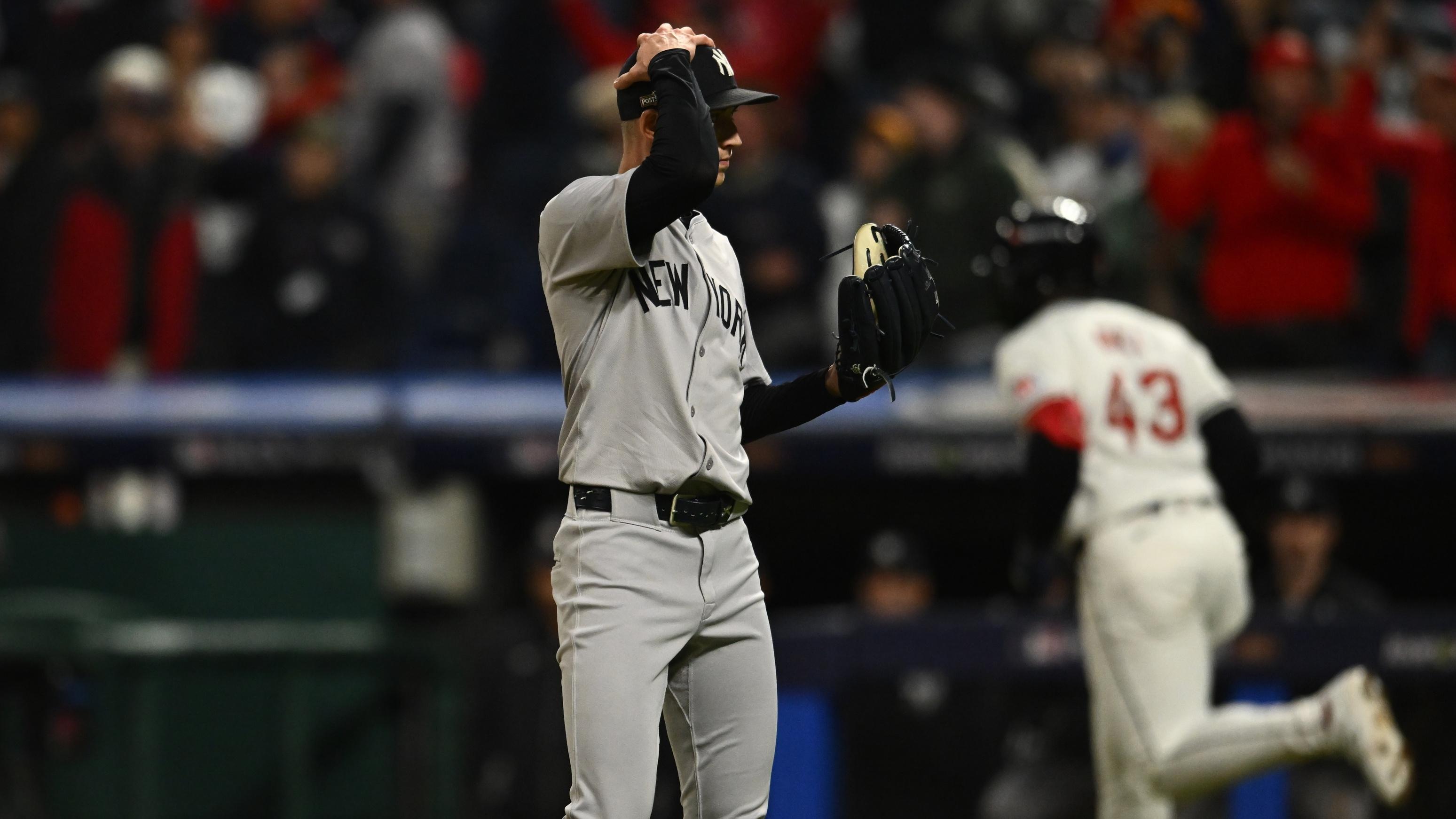 Luke Weaver blows save, Yankees drop ALCS Game 3 to Guardians, 7-5, in extra innings