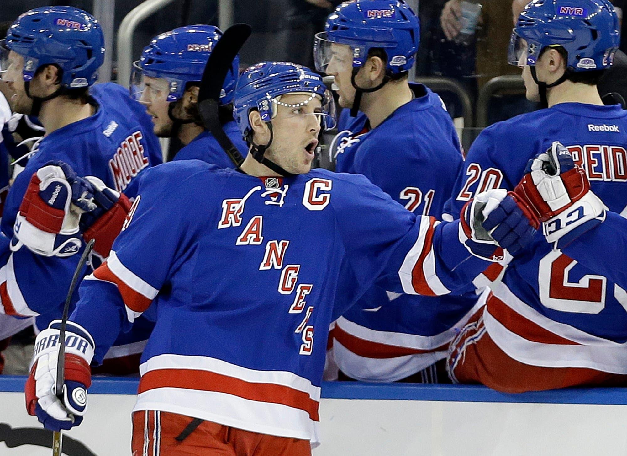 Ryan Callahan took over as captain in September 2011 and wore the 'C' through this past year's trade deadline, when he was dealt to Tampa Bay. / AP