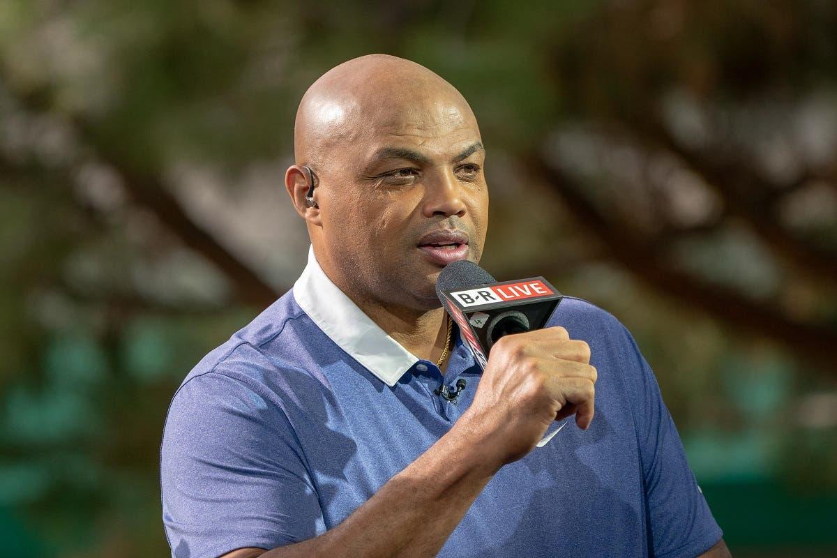 November 23, 2018; Las Vegas, NV, USA; Turner Sports sportscaster Charles Barkley before The Match: Tiger vs Phil golf match at Shadow Creek Golf Course. Mandatory Credit: Kyle Terada-USA TODAY Sports / Kyle Terada