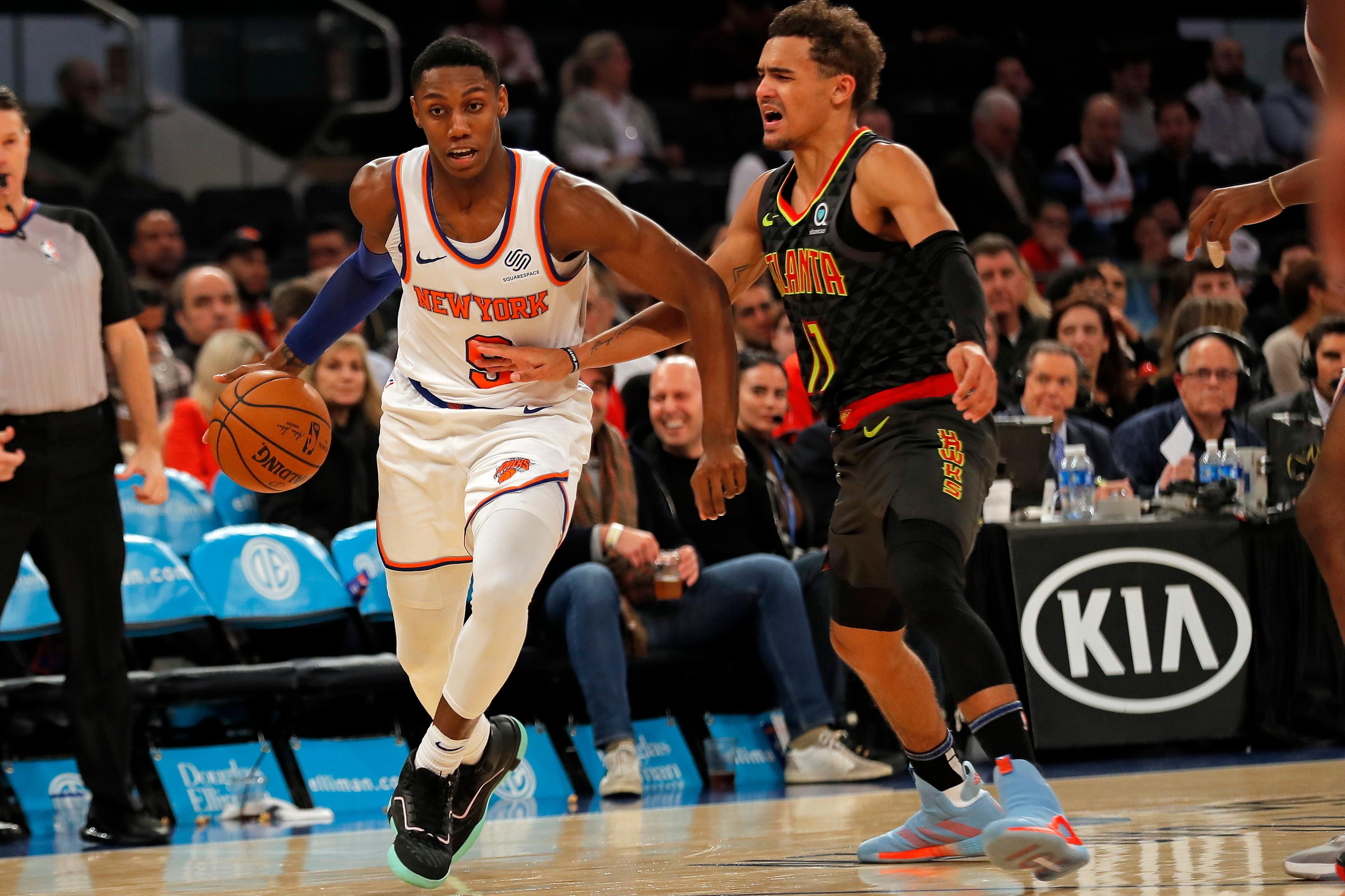 Knicks spread the love as every player to check-in scores during win over Hawks