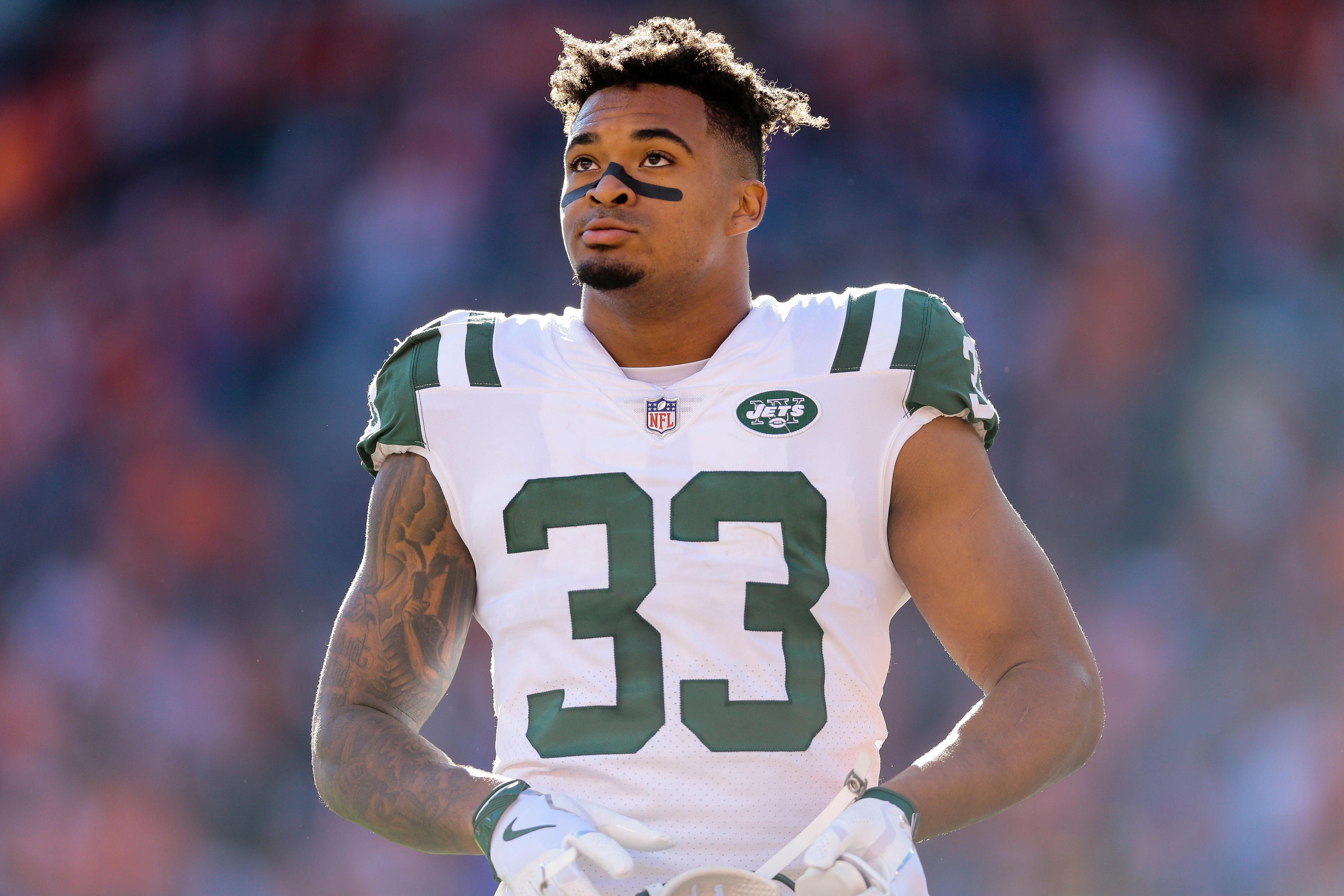 Dec 10, 2017; Denver, CO, USA; New York Jets strong safety Jamal Adams (33) before the game against the Denver Broncos at Sports Authority Field at Mile High. Mandatory Credit: Isaiah J. Downing-USA TODAY Sports