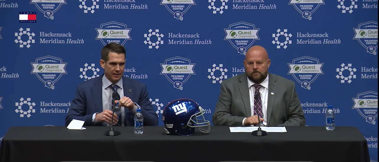 Joe Schoen and Brian Daboll press conference after 2022 NFL Draft / New York Giants