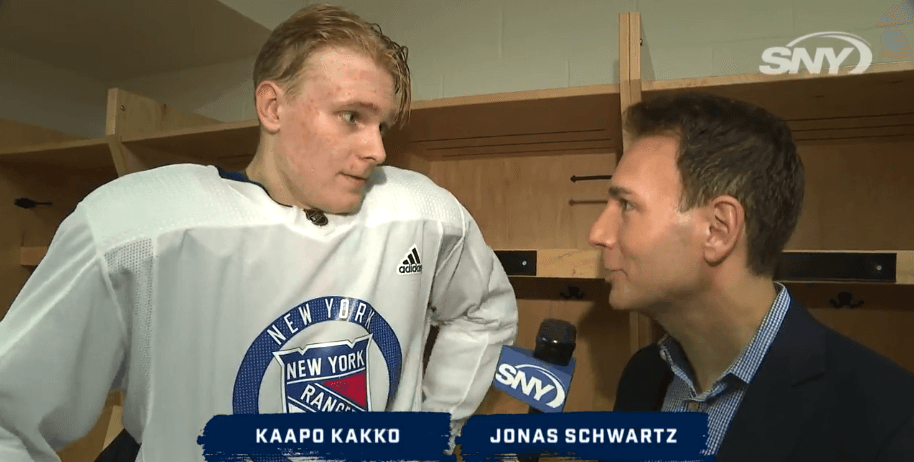 WATCH: Rangers' Kaapo Kakko discusses his transition to NHL