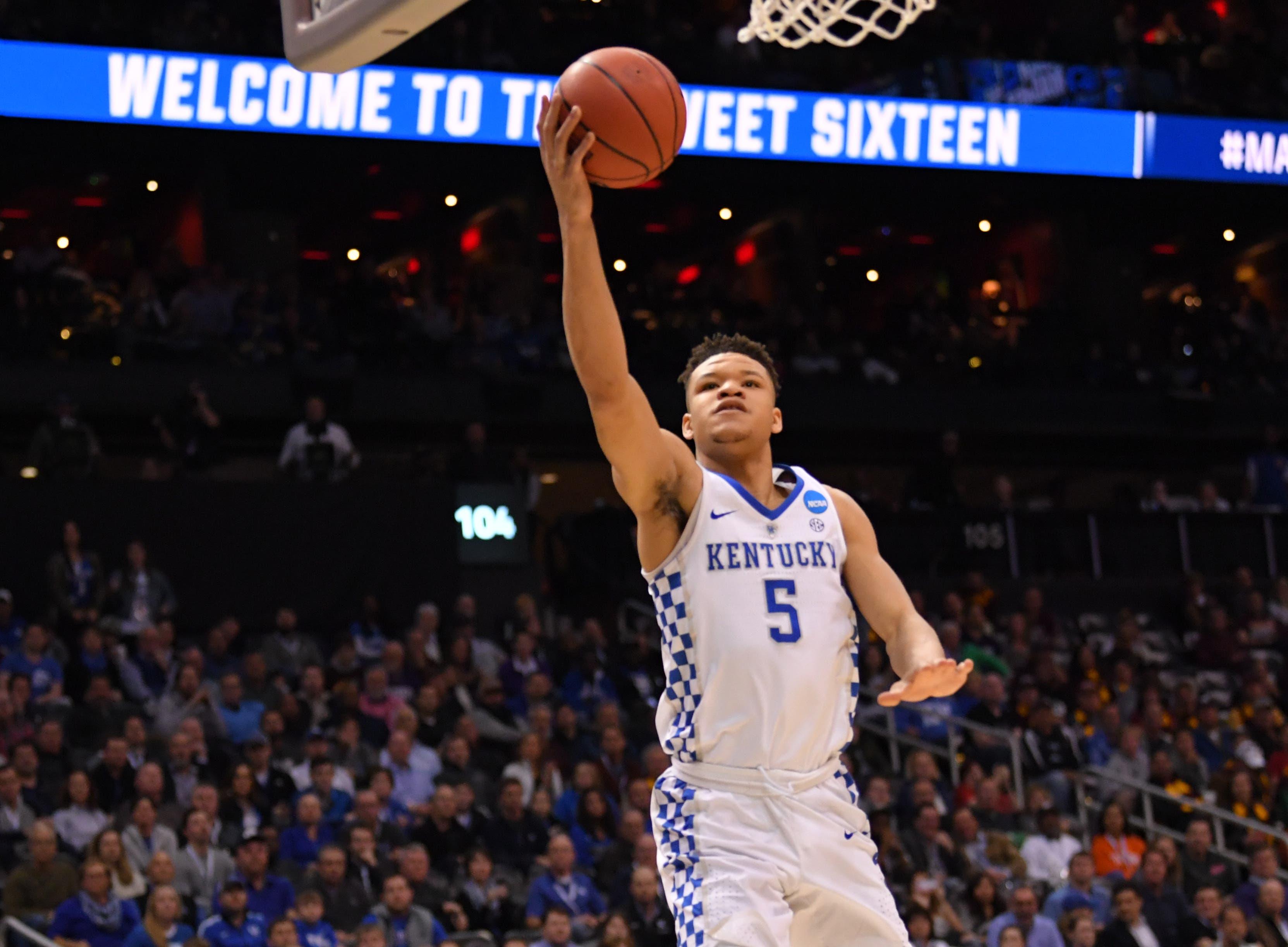 Kevin Knox (5) Mandatory Credit: Dale Zanine-USA TODAY Sports / Dale Zanine