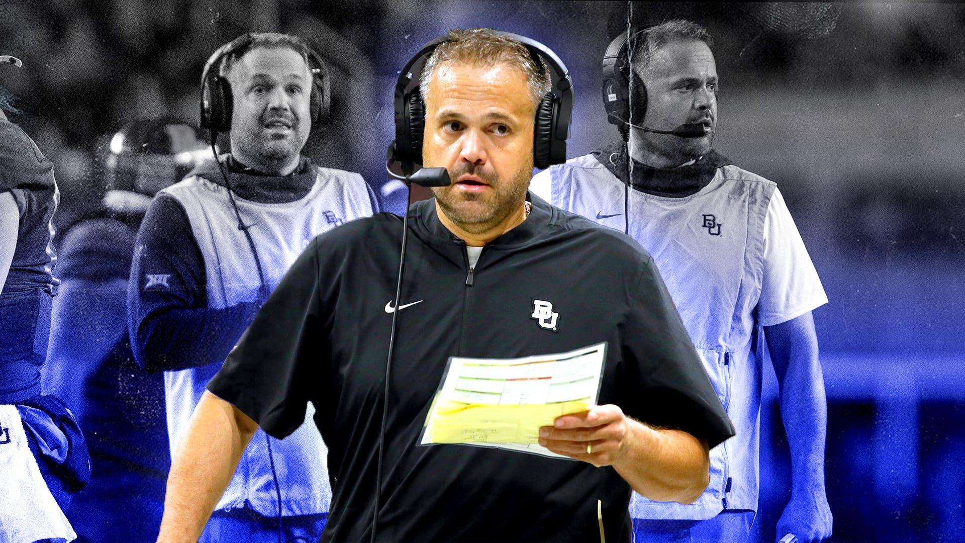 Baylor head coach Matt Rhule / Treated Image by SNY