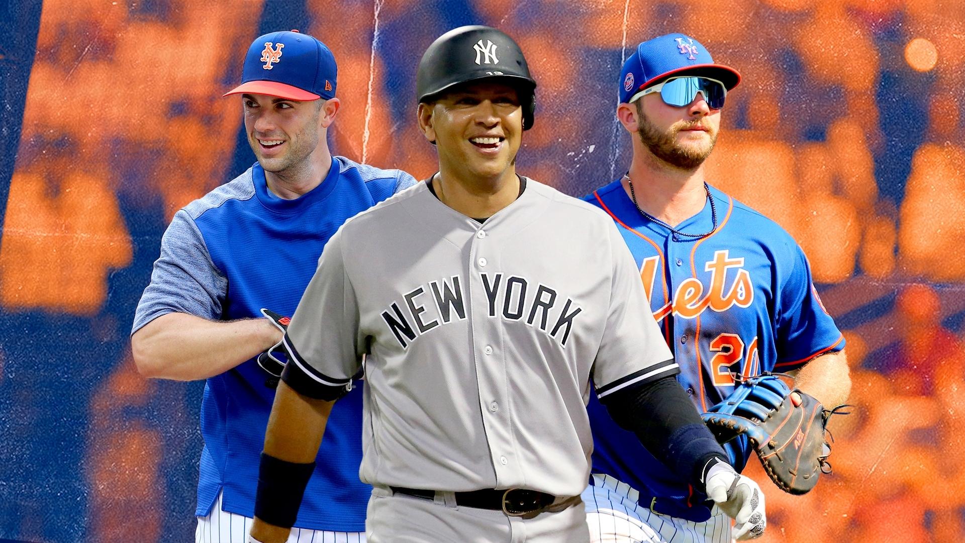 David Wright, Alex Rodriguez and Pete Alonso