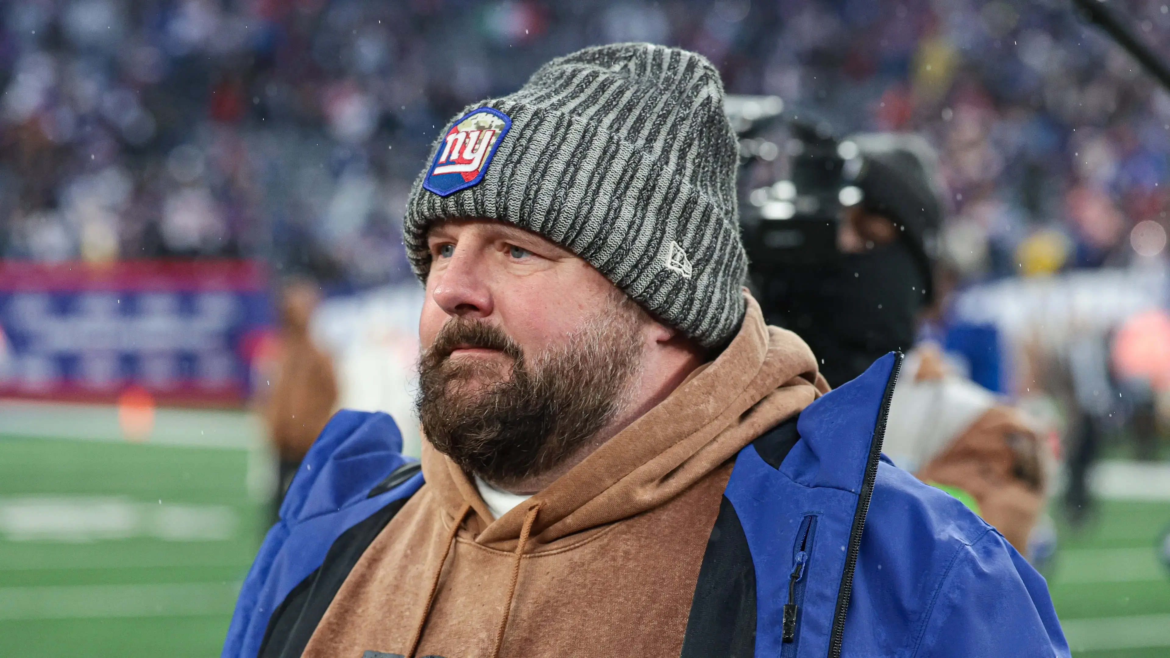 Nov 26, 2023; East Rutherford, New Jersey, USA; New York Giants head coach Brian Daboll after the game against the New England Patriots at MetLife Stadium. Mandatory Credit: Vincent Carchietta-USA TODAY Sports / © Vincent Carchietta-USA TODAY Sports