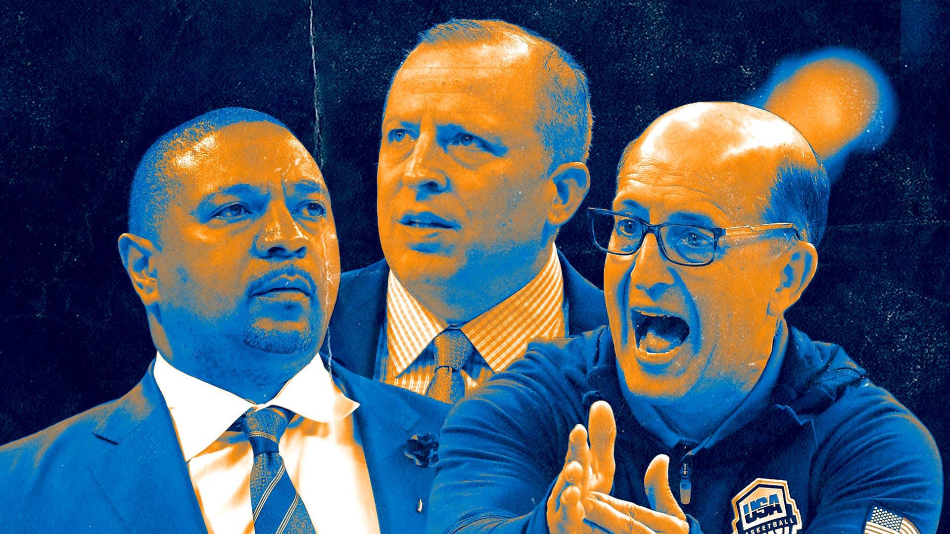 Mark Jackson, Jeff Van Gundy and Tom Thibodeau / Treated Image by SNY