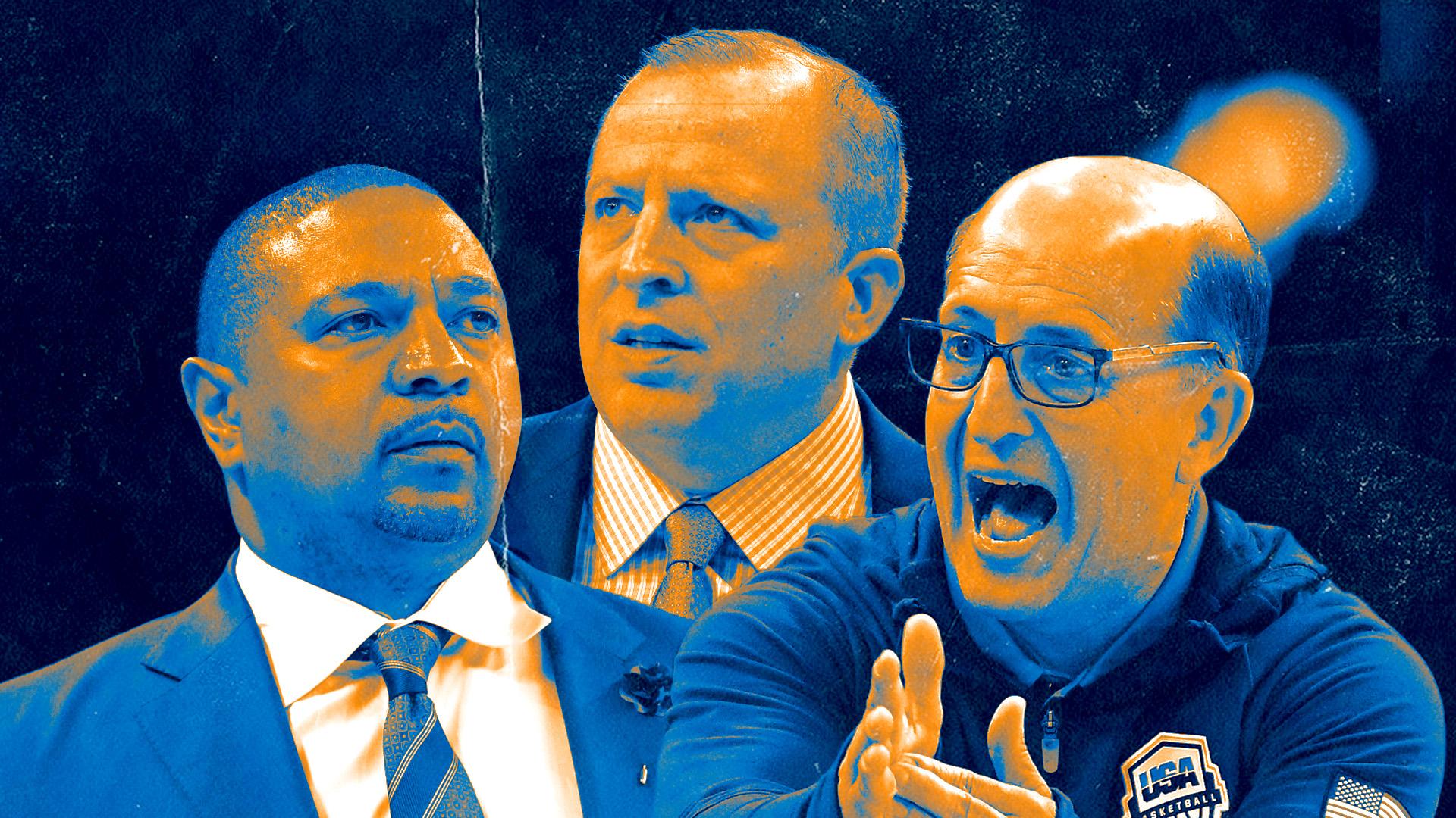 Mark Jackson, Jeff Van Gundy and Tom Thibodeau