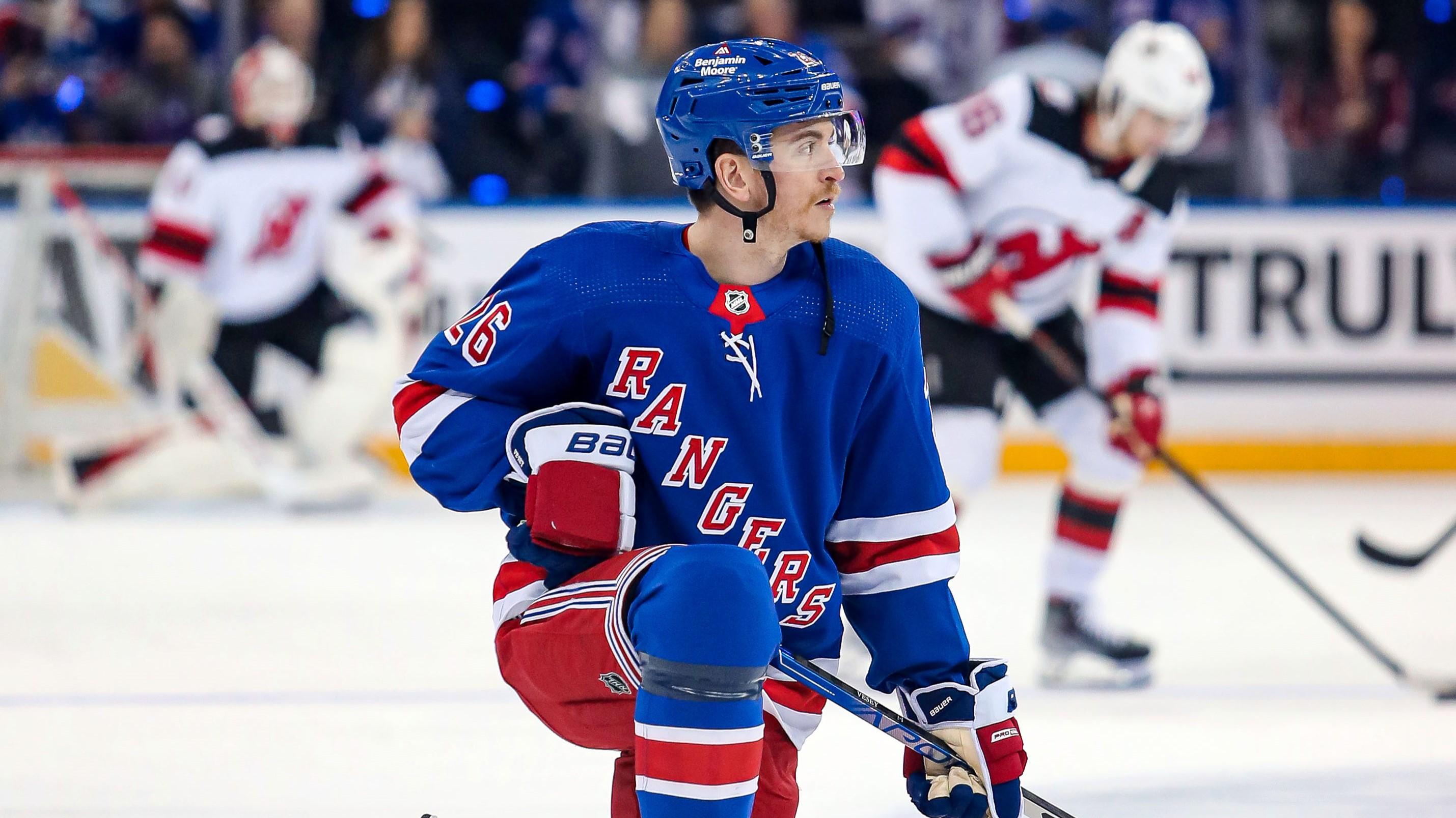 Rangers' Jimmy Vesey to miss weeks due to lower-body injury