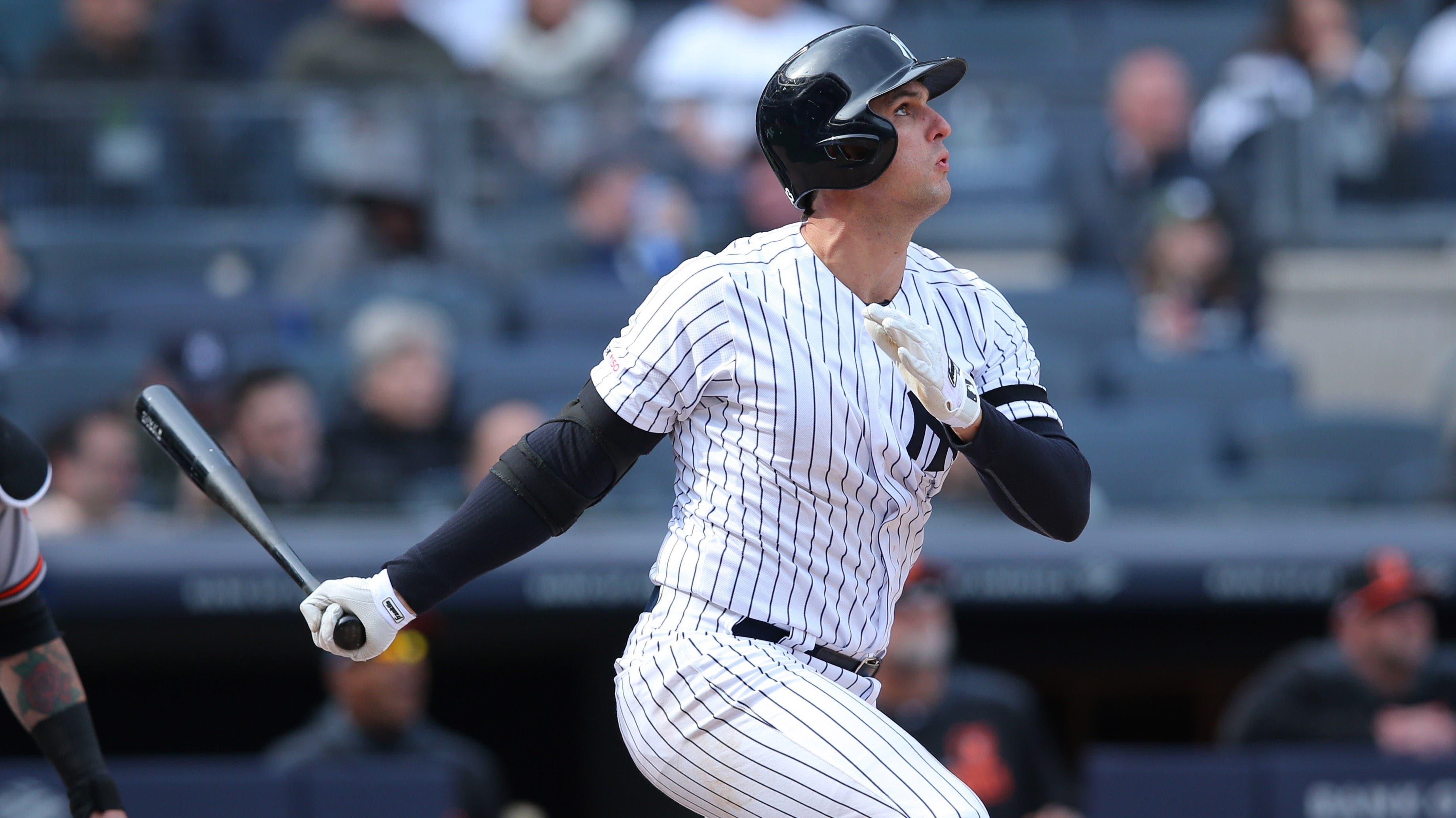 New York Yankees first baseman Greg Bird (33) in action against the Baltimore Orioles at Yankee Stadium. / Brad Penner-USA TODAY Sports