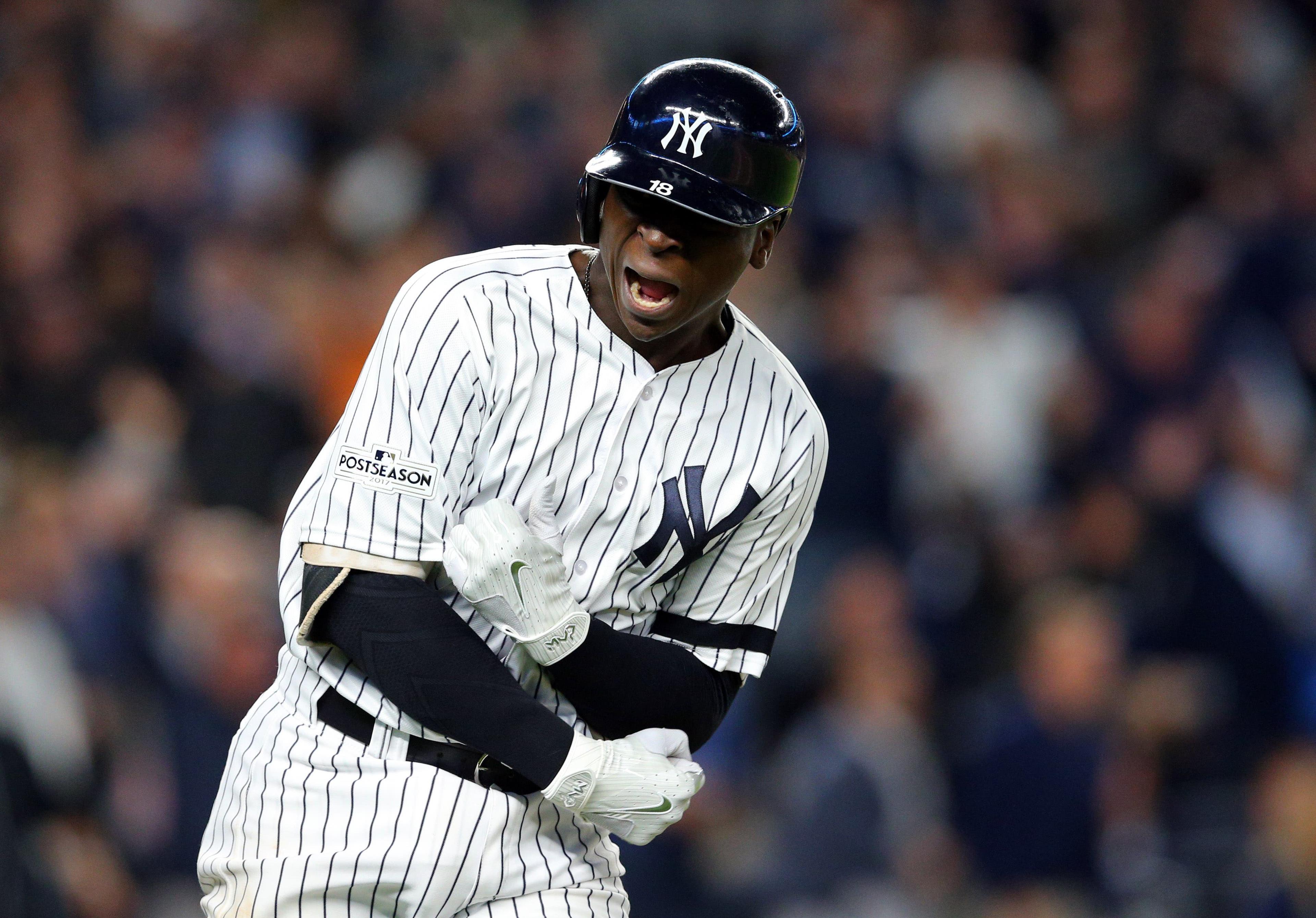 Didi Gregorius (18) Mandatory Credit: Brad Penner-USA TODAY Sports / Brad Penner