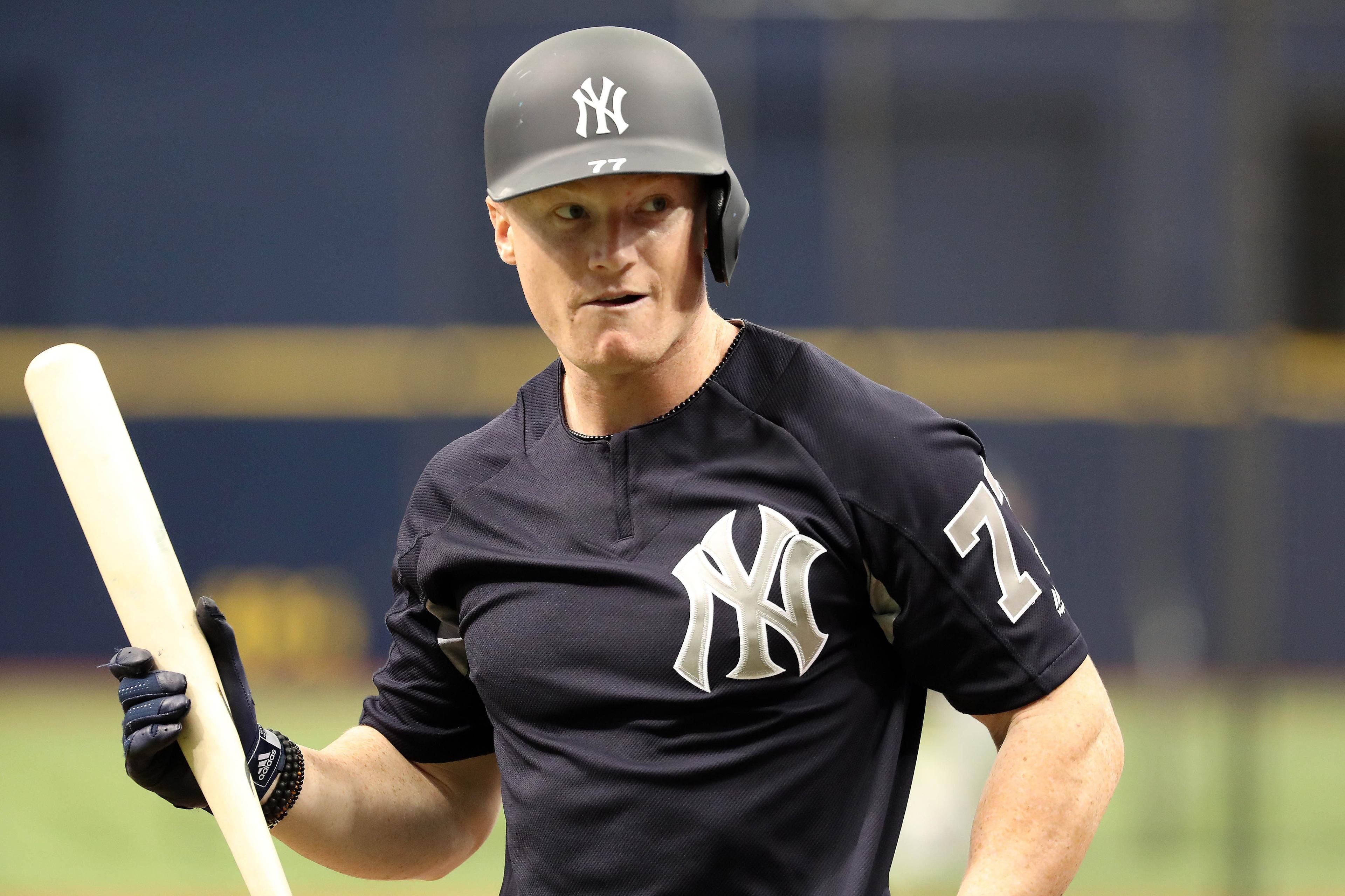 Clint Frazier (77) Mandatory Credit: Kim Klement-USA TODAY Sports / Kim Klement