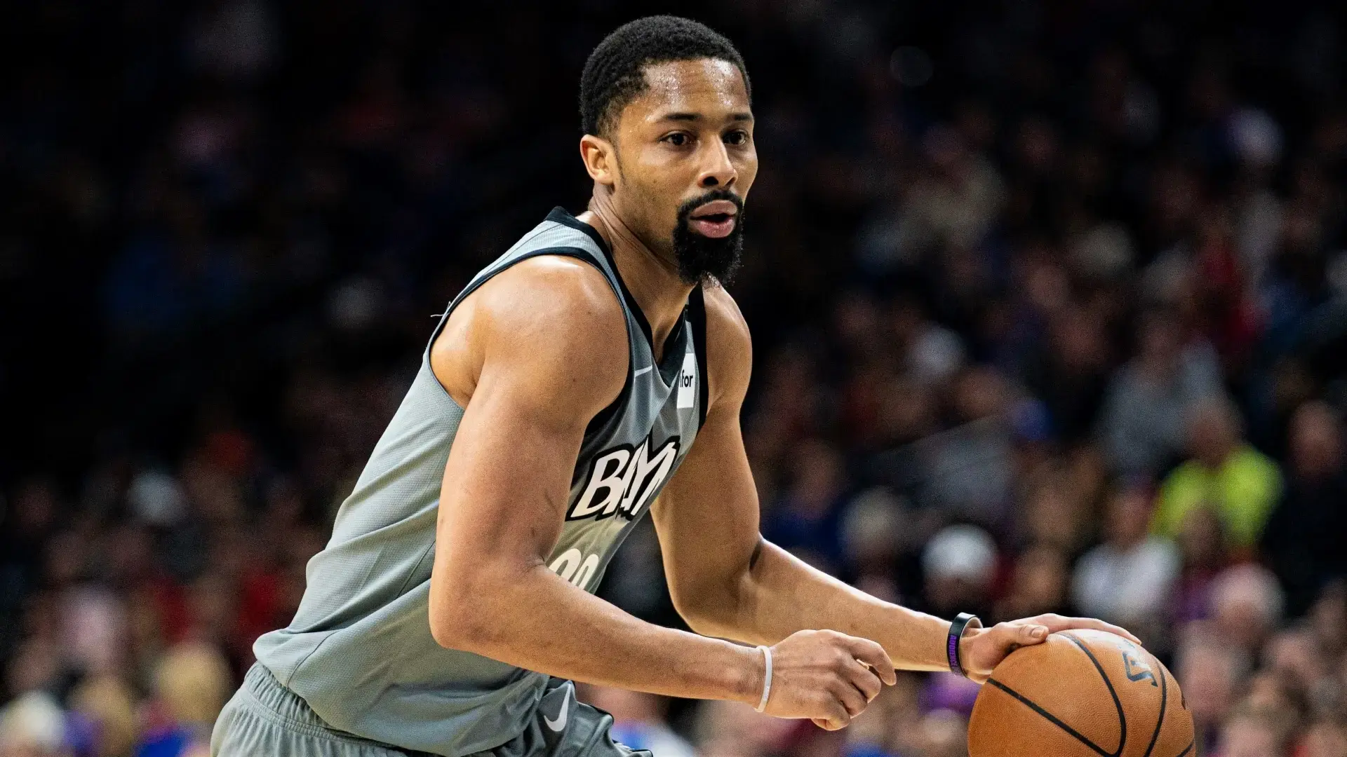 Feb 20, 2020; Philadelphia, Pennsylvania, USA; Brooklyn Nets guard Spencer Dinwiddie (26) in action against the Philadelphia 76ers during the third quarter at Wells Fargo Center. Mandatory Credit: Bill Streicher-USA TODAY Sports / © Bill Streicher-USA TODAY Sports