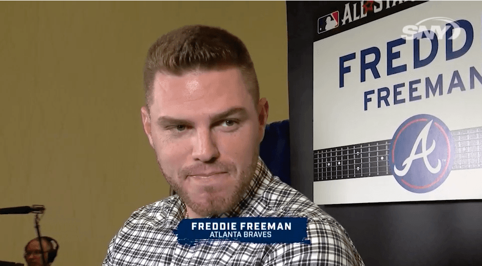 WATCH: Freddie Freeman gives high praise to Mets' Pete Alonso ahead of All-Star Game