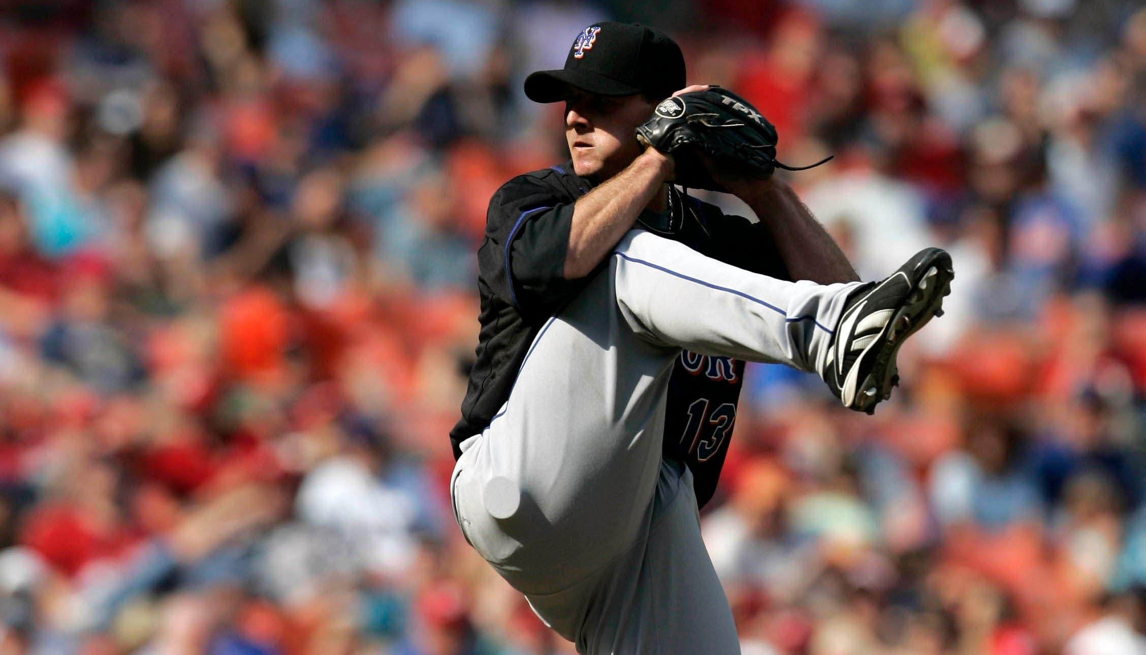 April 29, 2007; Washington, DC, USA; New York Mets pitcher (13) Billy Wagner pitches against the Washington Nationals in the ninth inning at RFK stadium in Washington, DC. The New York Mets defeated the Washington Nationals 1-0. Mandatory Credit: James Lang-USA TODAY Sports Copyright Â© James Lang / James Lang-USA TODAY Sports