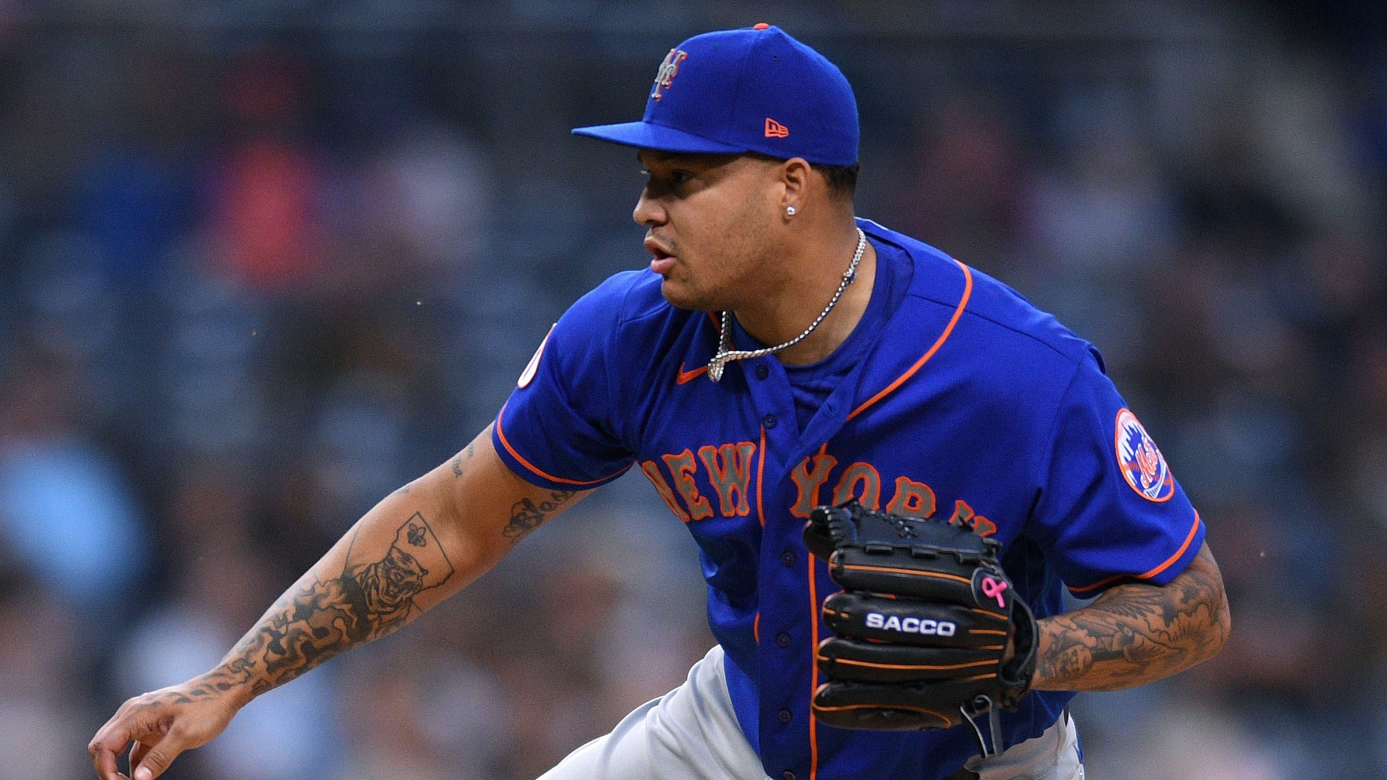 Jun 3, 2021; San Diego, California, USA; New York Mets starting pitcher Taijuan Walker (99) pitches against the San Diego Padres during the first inning at Petco Park. / Orlando Ramirez-USA TODAY Sports