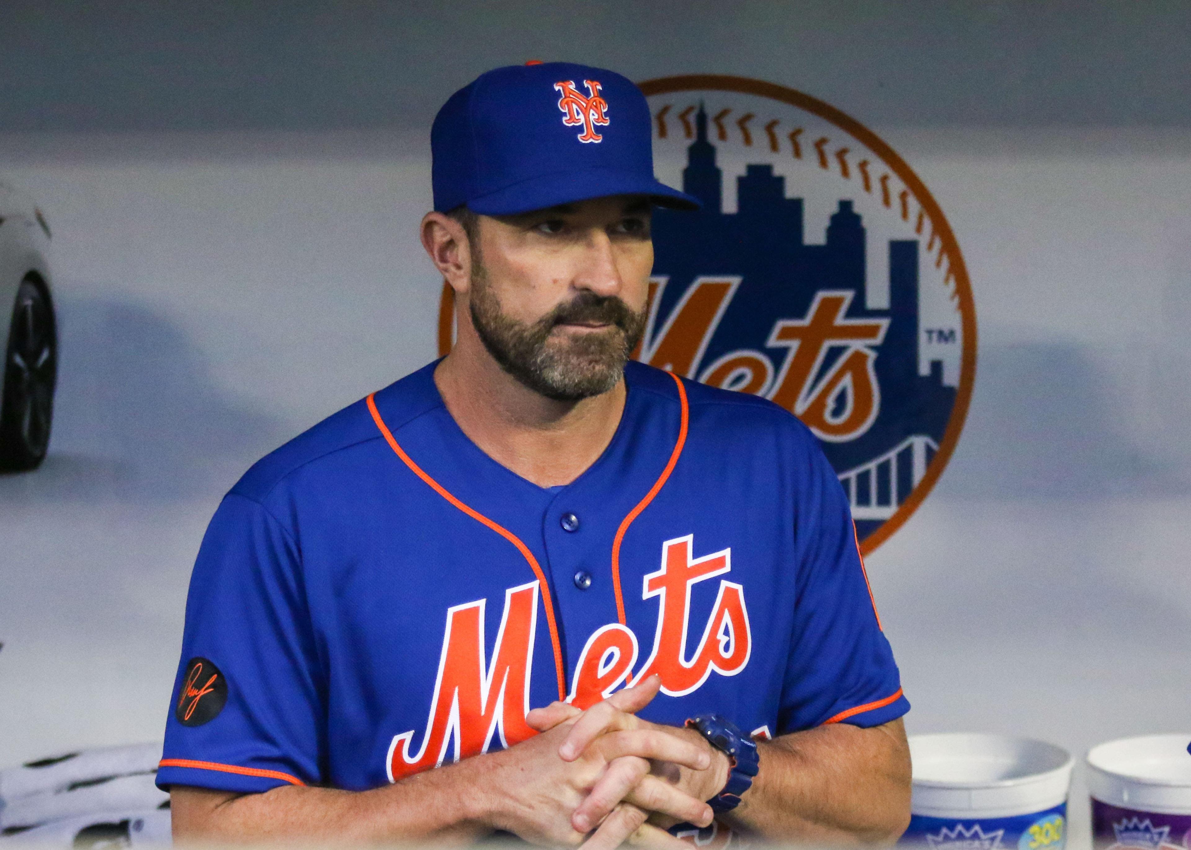 Jun 10, 2018; New York City, NY, USA; New York Mets manager Mickey Callaway (36) at Citi Field. Mandatory Credit: Wendell Cruz-USA TODAY Sports / Wendell Cruz