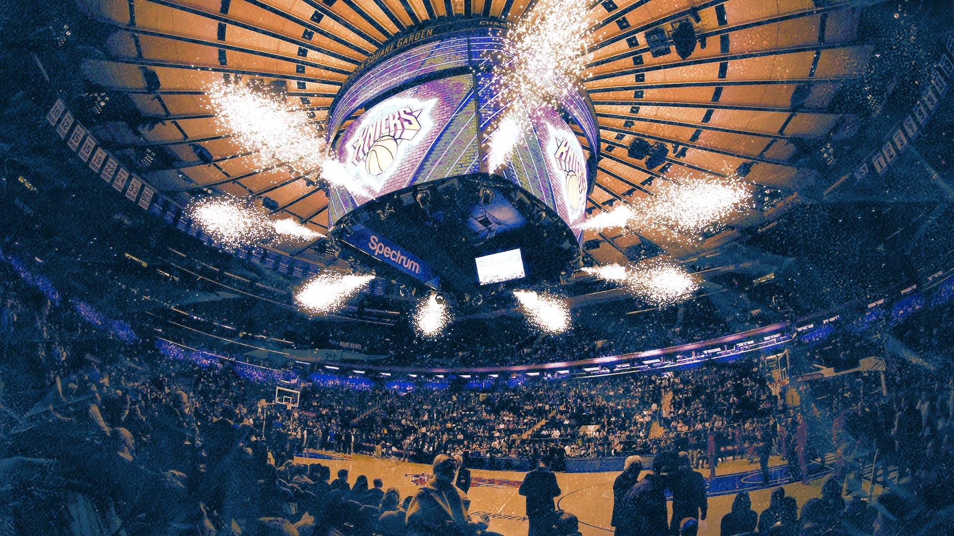 Madison Square Garden, home of the Knicks / Treated Image by SNY