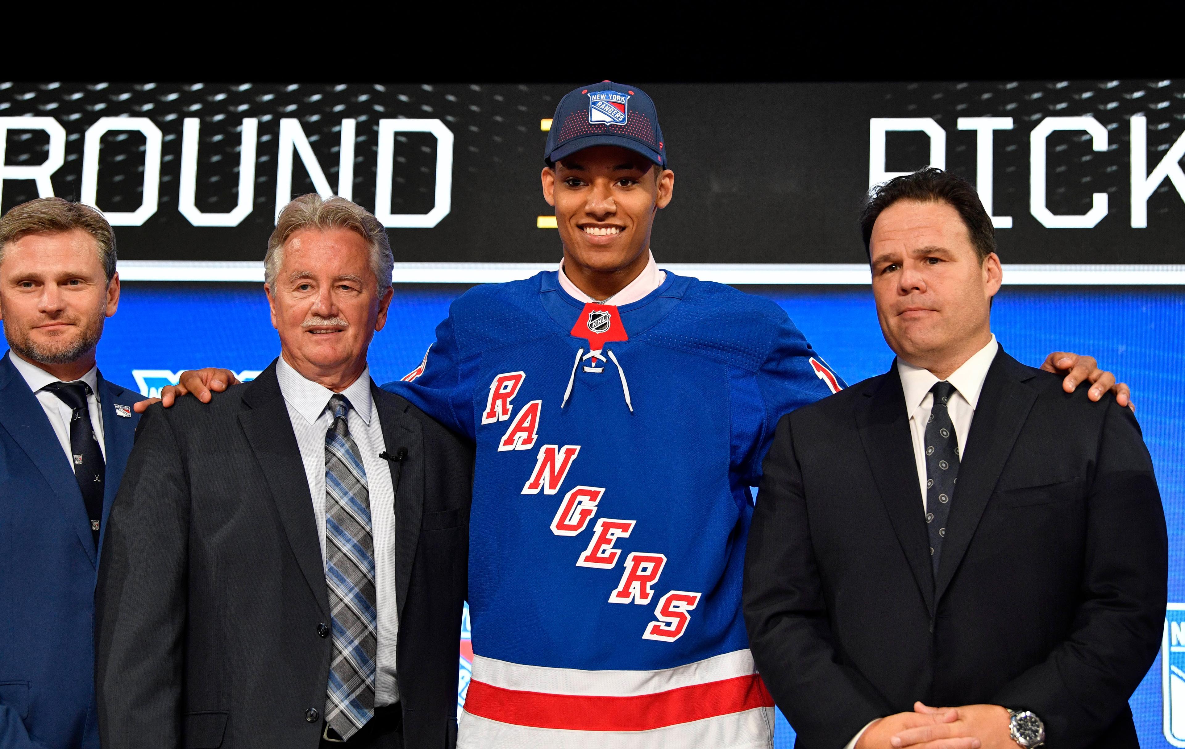 The "potential" of Rangers prospect K'Andre Miller