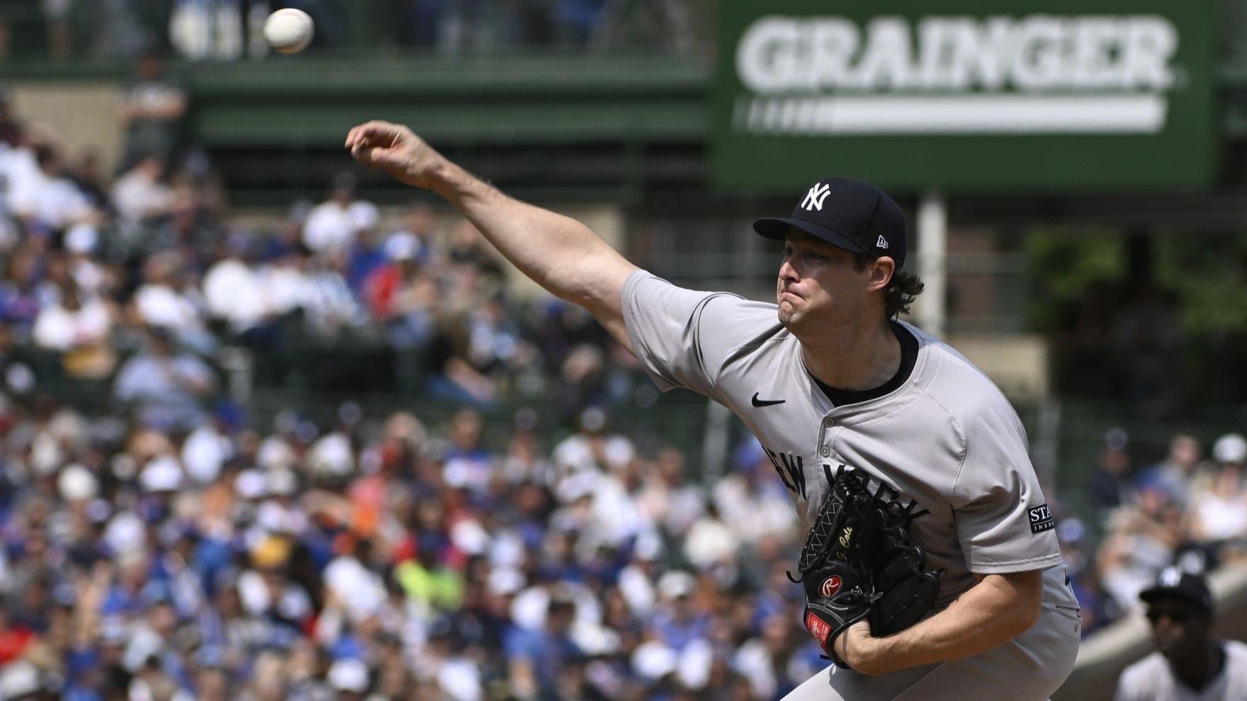 Yankees fail to give Gerrit Cole much run support in 2-1 loss to Cubs