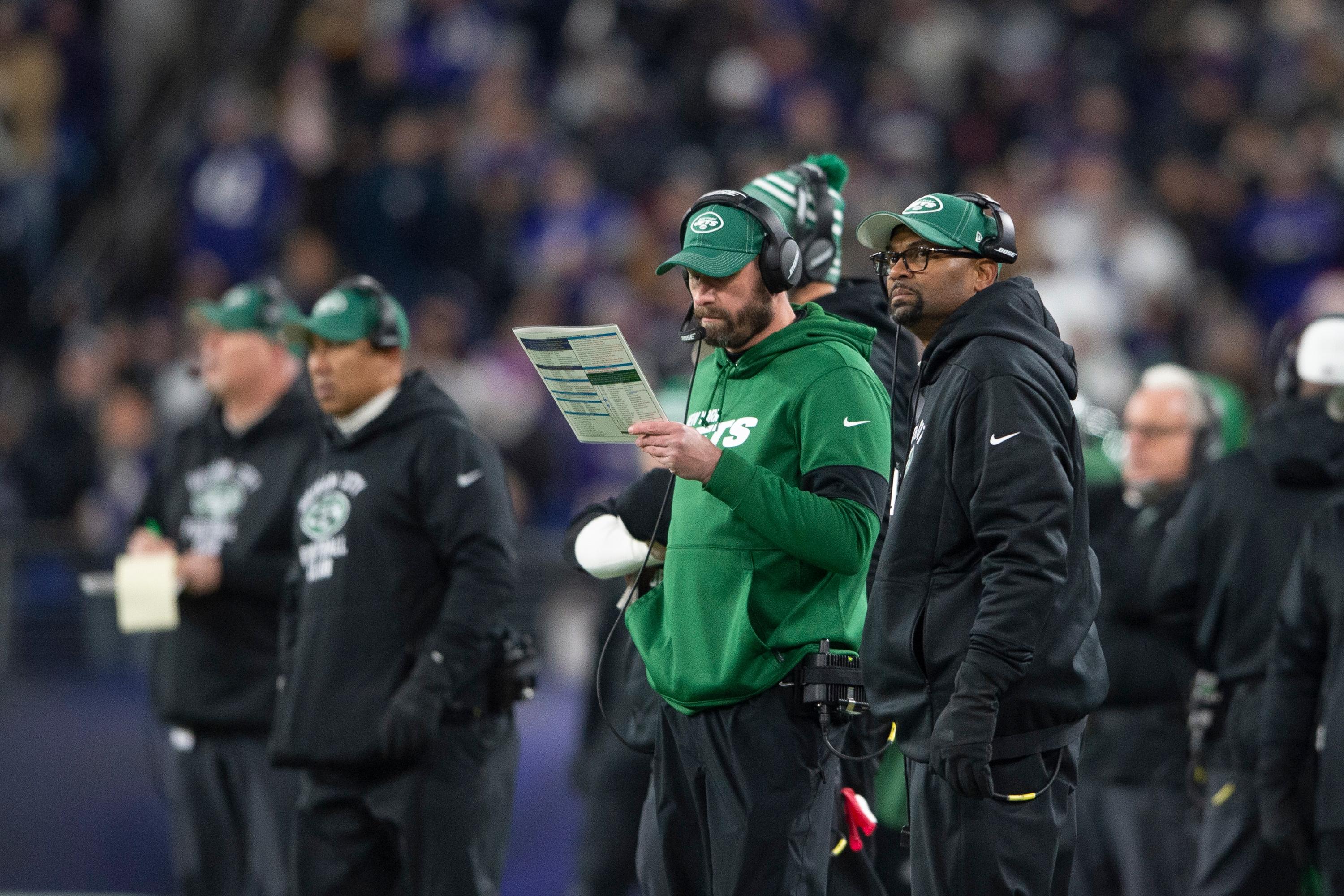 Dec 12, 2019; Baltimore, MD, USA; New York Jets head coach Adam Gase during the first half of the game against the Baltimore Ravens at M&T Bank Stadium. Mandatory Credit: Tommy Gilligan-USA TODAY Sports