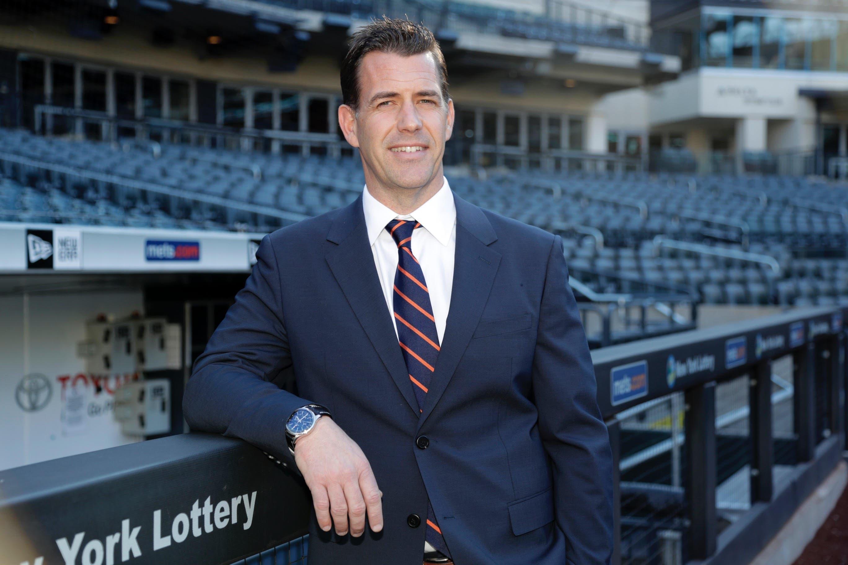 New York Mets General Manager Brodie Van Wagenen poses for photographs at CitiField Tuesday, Oct. 30, 2018, in New York. (AP Photo/Frank Franklin II) / Frank Franklin II/AP