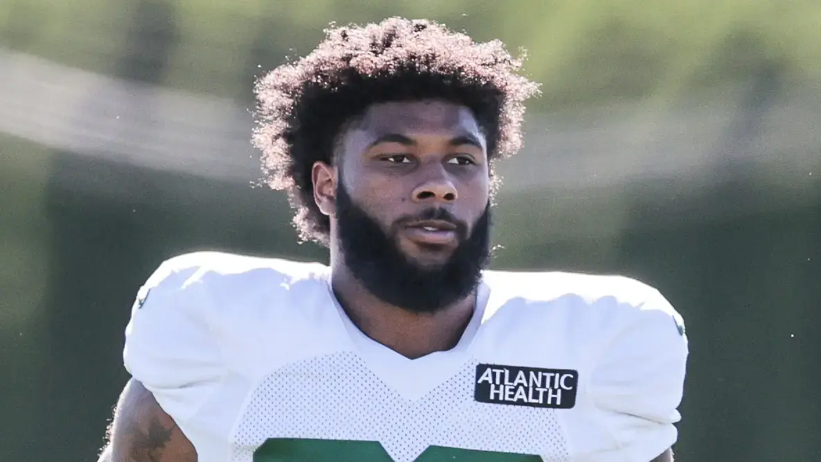 Jets RB La'Mical Perine / USA TODAY