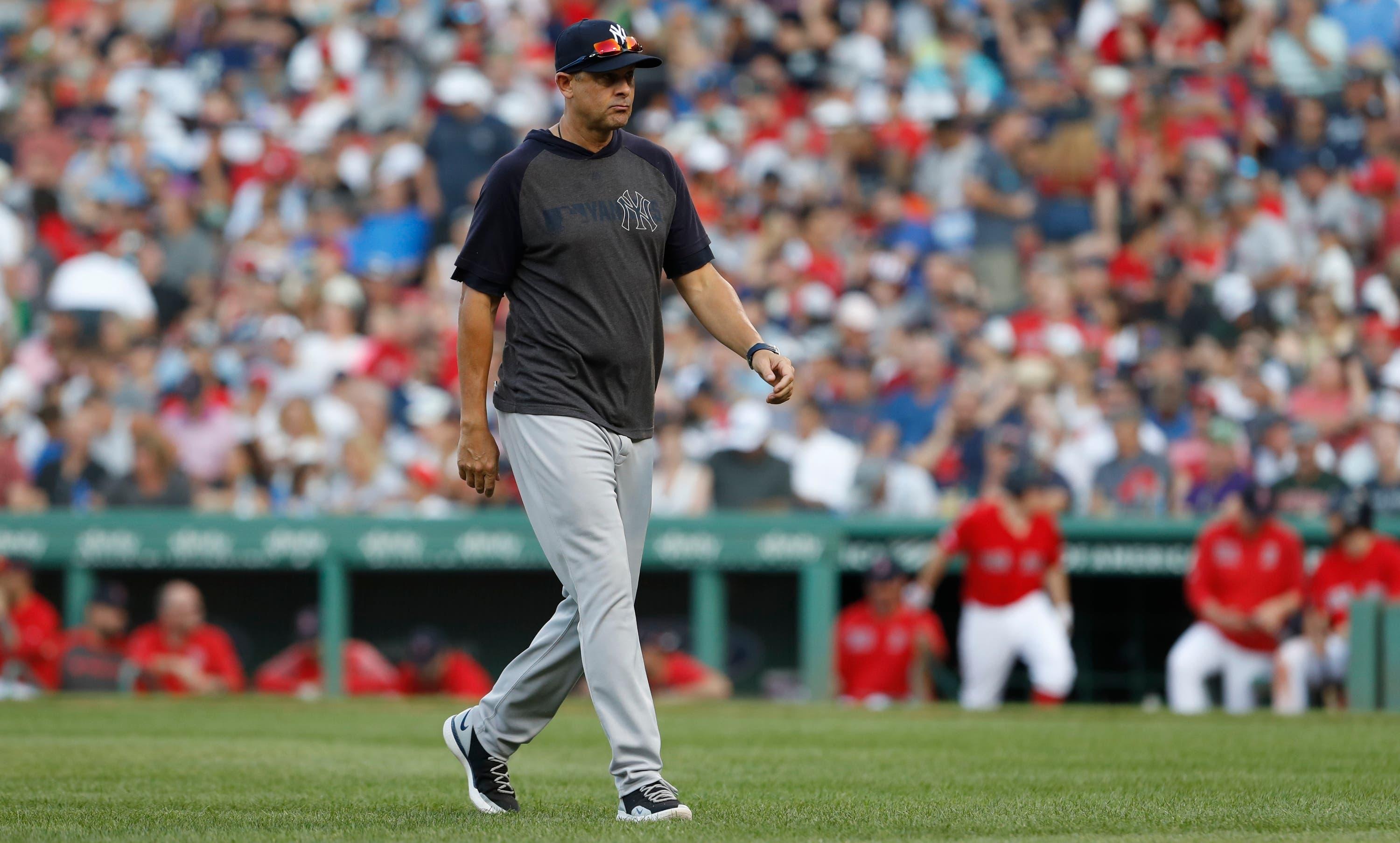 Yankees manager Aaron Boone / David Butler II