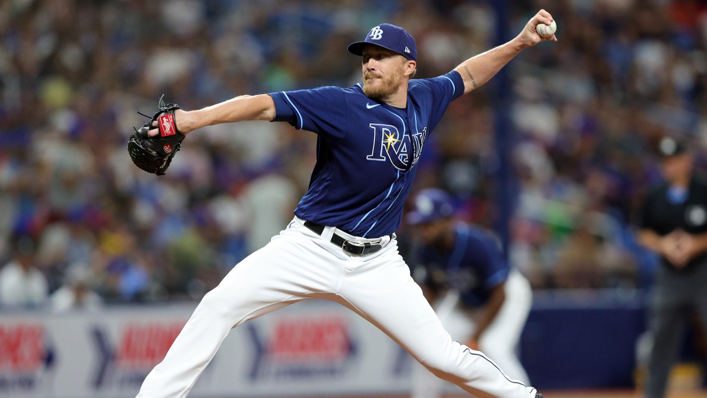 Sep 9, 2023; St. Petersburg, Florida, USA; Tampa Bay Rays relief pitcher Jake Diekman (30) throws a pitch against the Seattle Mariners in the sixth inning at Tropicana Field. / Nathan Ray Seebeck-USA TODAY Sports
