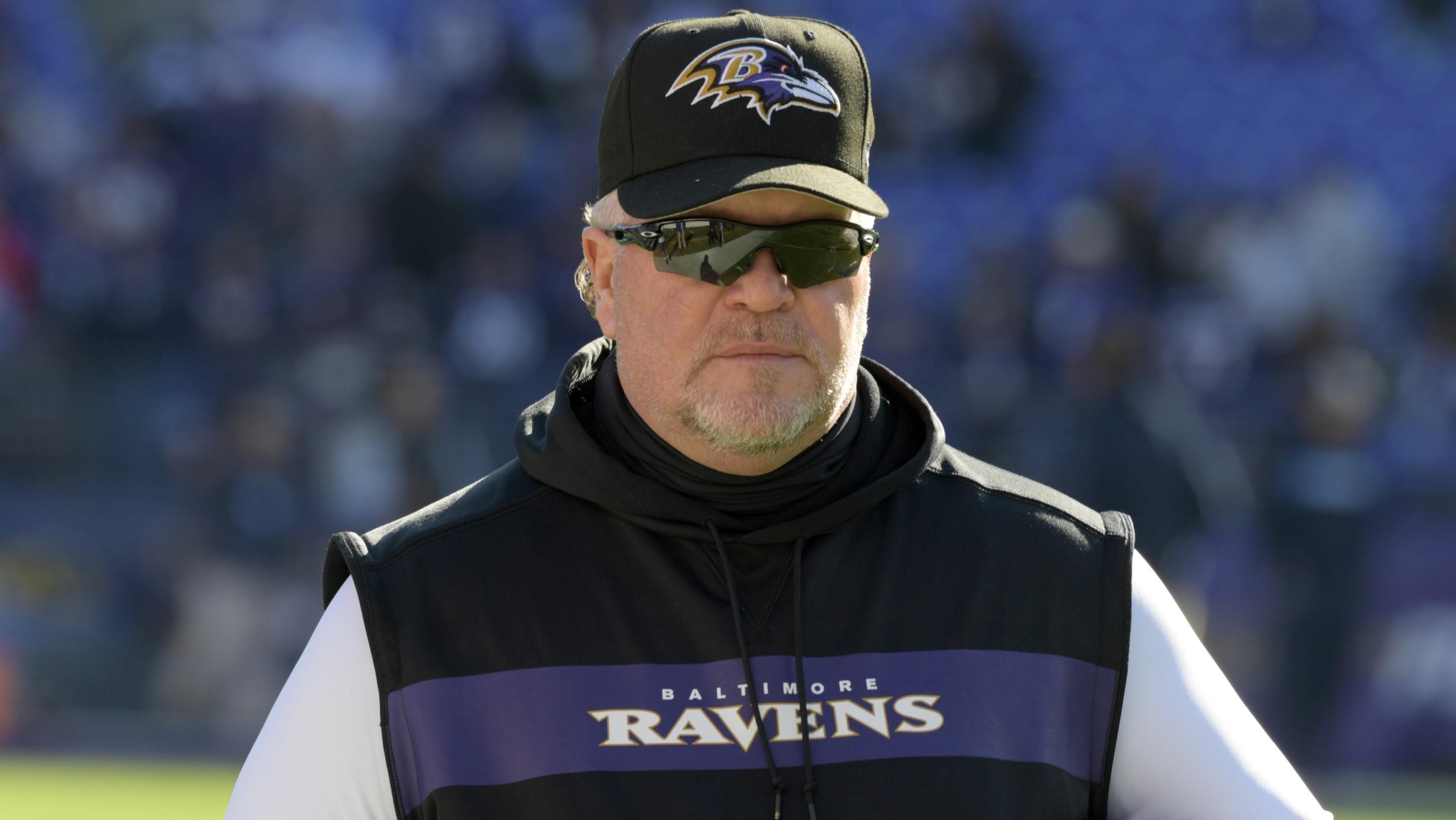 Jan 6, 2019; Baltimore, MD, USA; Baltimore Ravens defensive coordinator Don Martindale during an AFC Wild Card playoff football game against the Los Angeles Chargers at M&T Bank Stadium. The Chargers defeated the Ravens 23-17. / Kirby Lee-USA TODAY Sports