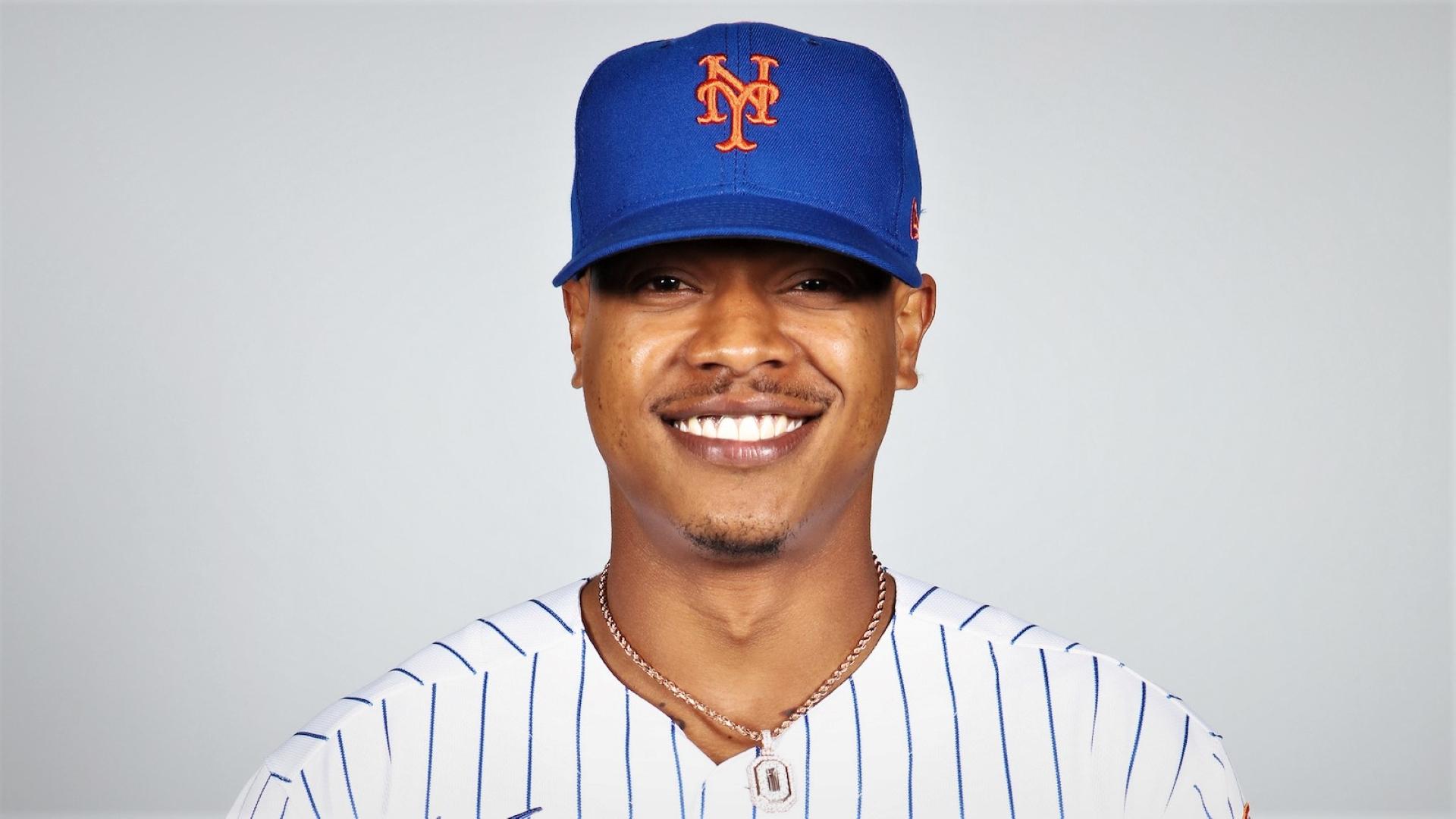 New York Mets Marcus Stroman #0 poses during media day at Clover Park. Mandatory Credit: MLB photos via USA TODAY Sports / © USA TODAY NETWORK
