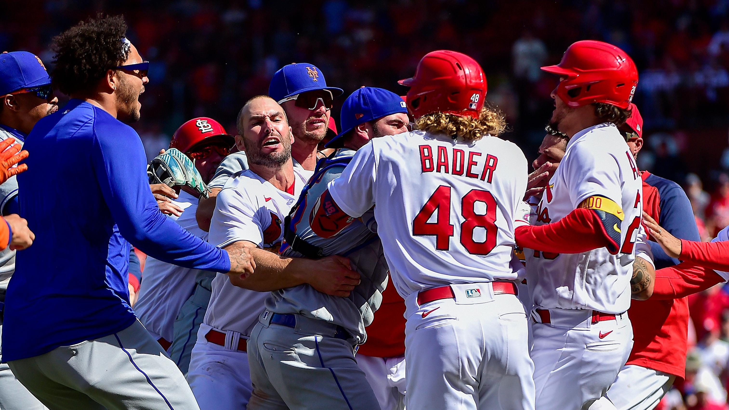The Mets and Cardinals brawl in St. Louis / Jeff Curry-USA TODAY Sports