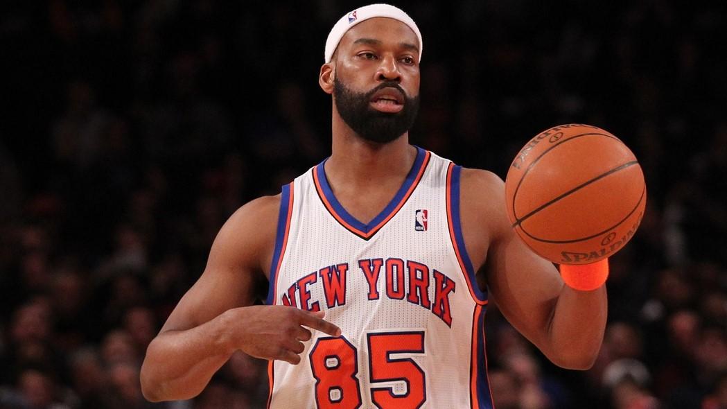 Mar 11, 2012; New York, NY, USA; New York Knicks point guard Baron Davis (85) during the third quarter against the Philadelphia 76ers at Madison Square Garden. 76ers won 106-94. / Anthony Gruppuso-USA TODAY Sports