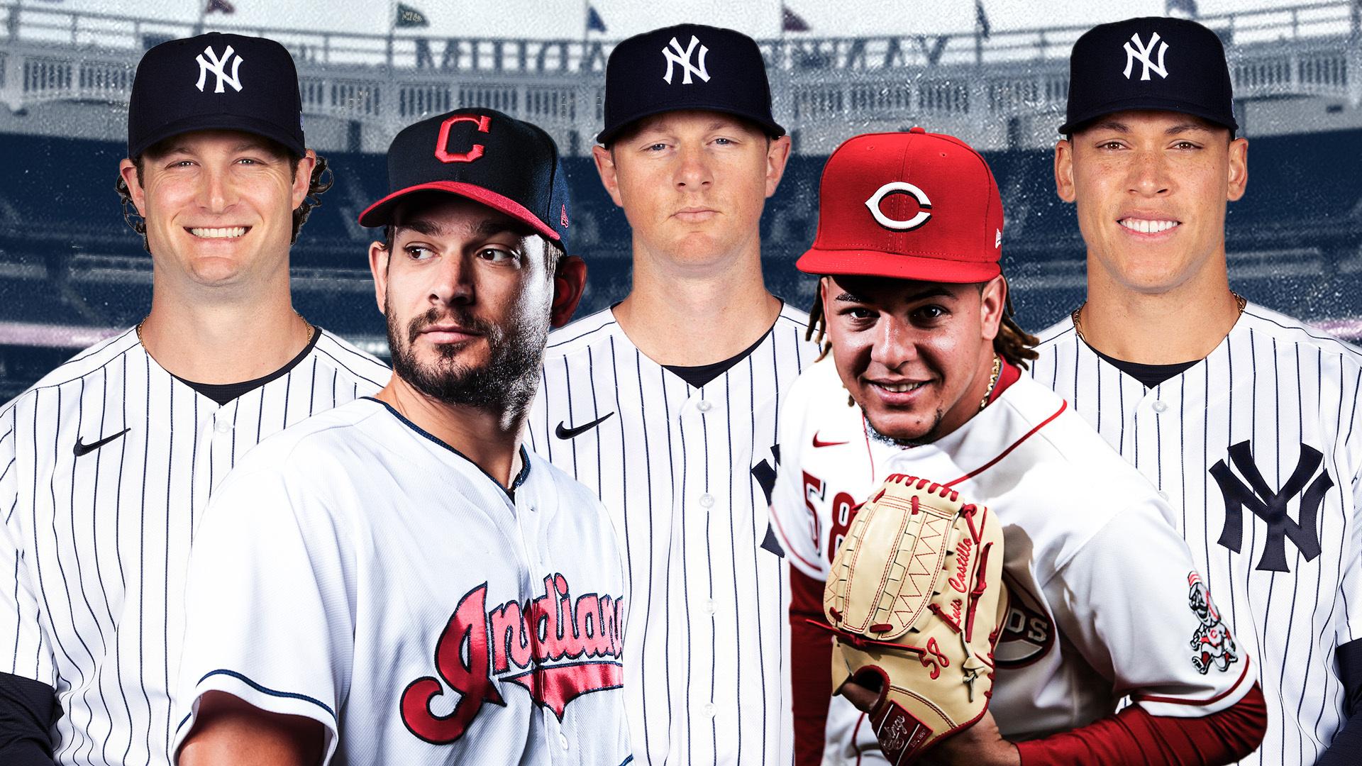 Gerrit Cole, Brad Hand, DJ LeMahieu, Luis Castillo, and Aaron Judge / USA TODAY Sports/SNY Treated Image