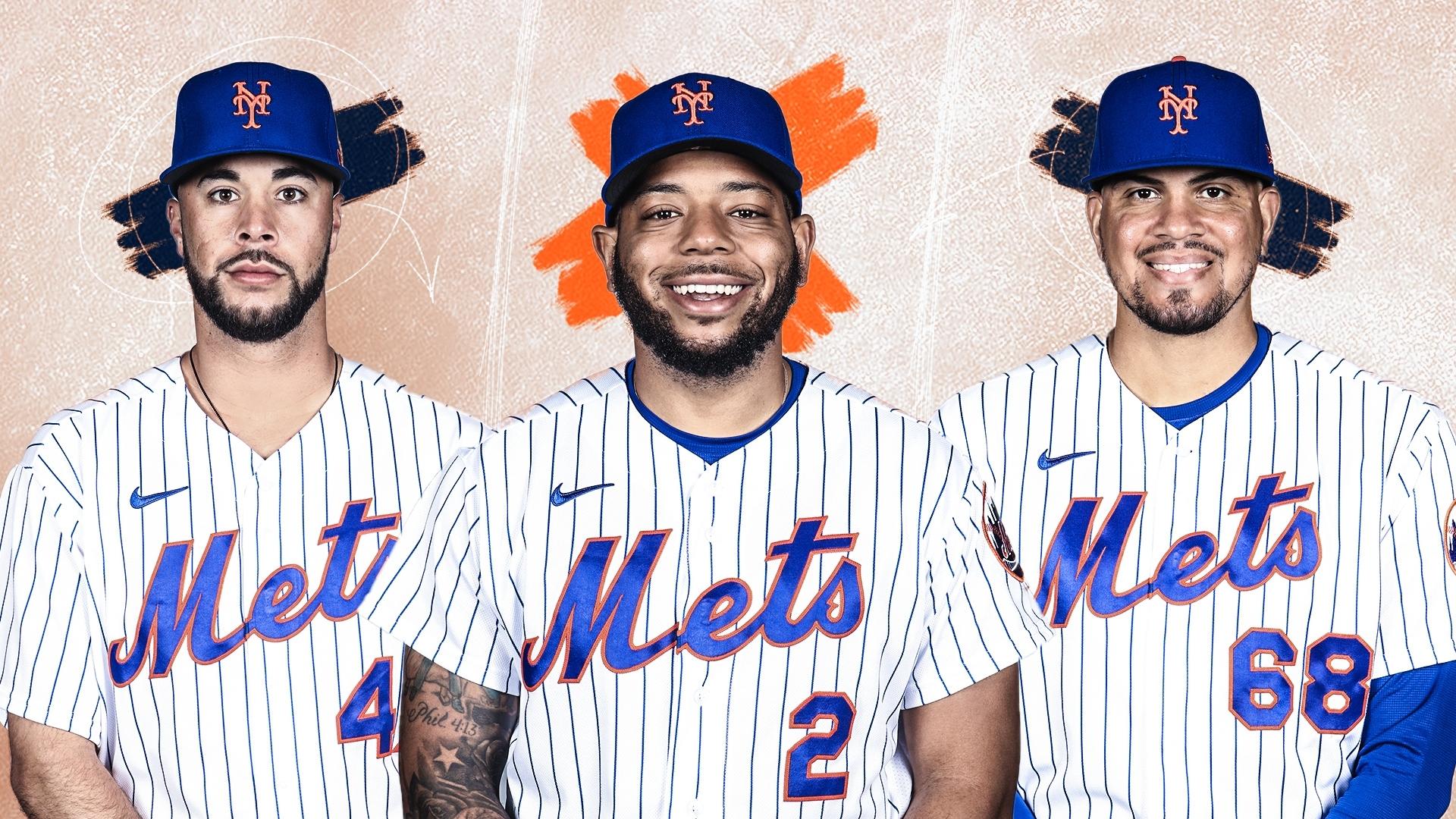 Joey Lucchesi, Dominic Smith, and Dellin Betances / USA TODAY Sports/SNY Treated Image