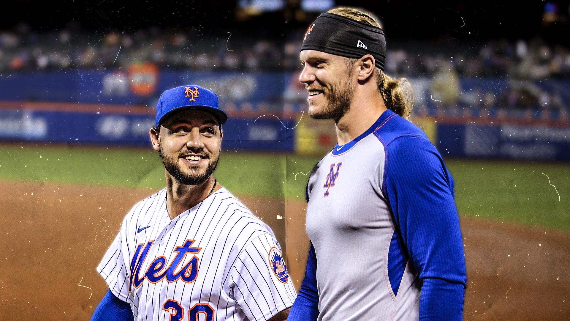 Michael Conforto and Noah Syndergaard / USA TODAY Sports/SNY Treated Image