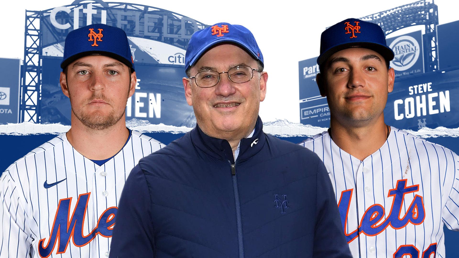 Trevor Bauer, Steve Cohen, and Michael Conforto / SNY treated image