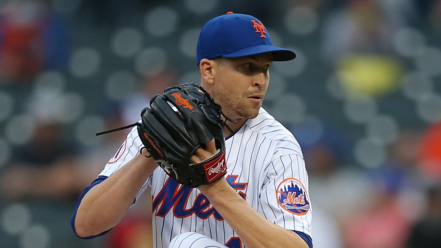Apr 28, 2021; New York City, New York, USA; New York Mets starting pitcher Jacob deGrom (48) pitches against the Boston Red Sox during the first inning at Citi Field. Mandatory Credit: Brad Penner-USA TODAY Sports / © Brad Penner-USA TODAY Sports