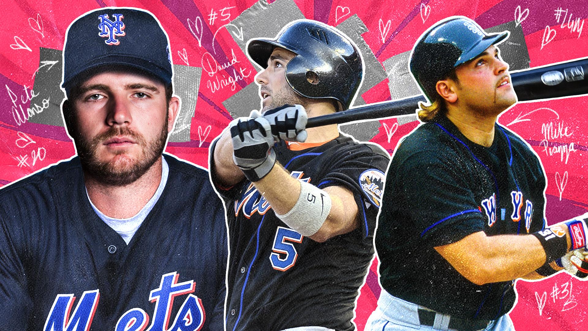 Pete Alonso, David Wright, and Mike Piazza / SNY treated image
