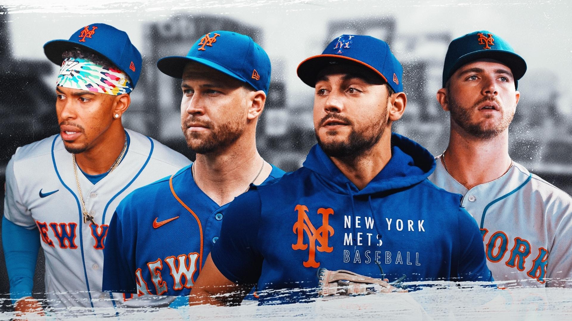 Francisco Lindor, Jacob deGrom, Michael Conforto, and Pete Alonso / USA TODAY Sports/SNY Treated Image