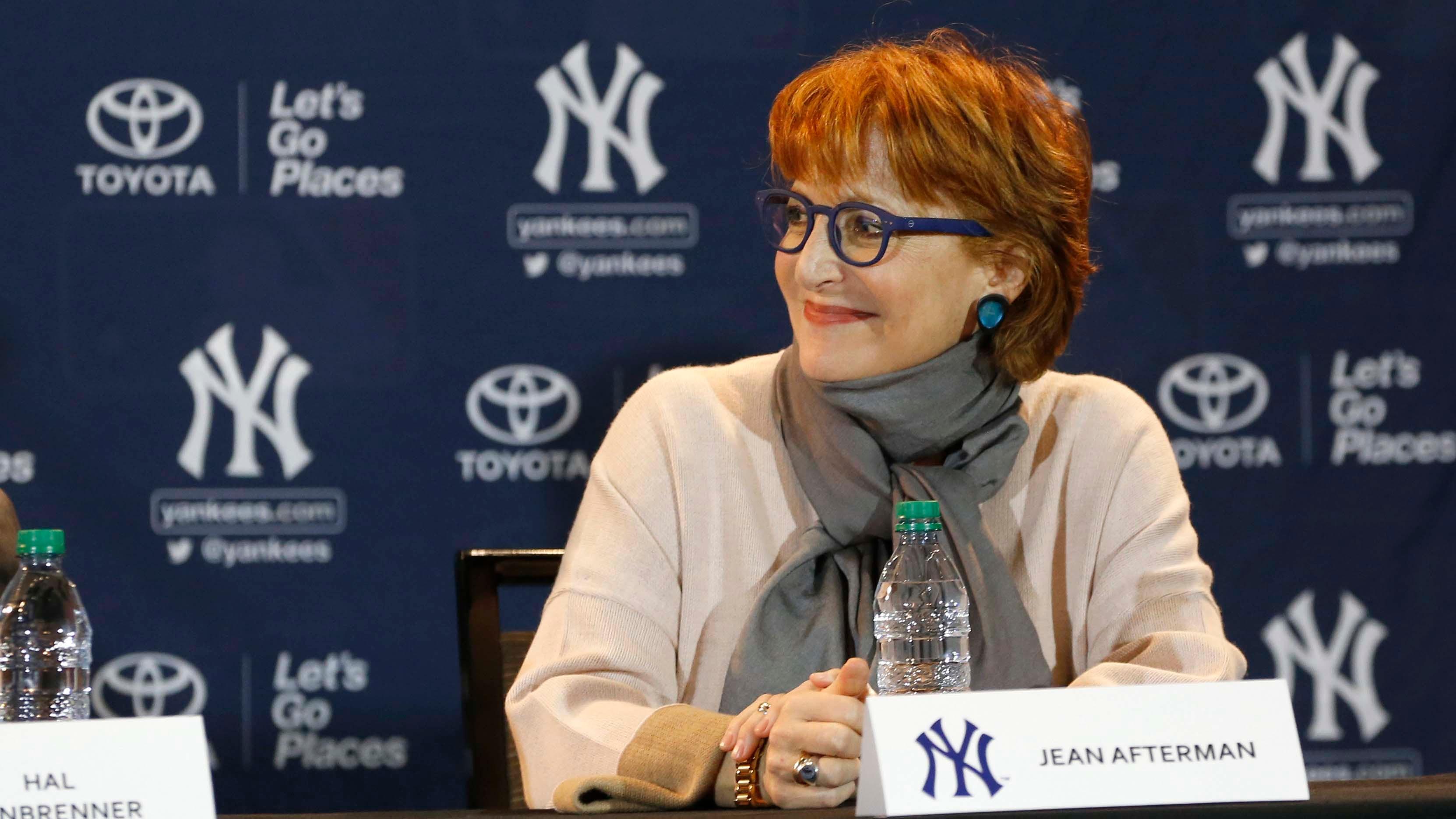 New York Yankees senior vice president/ assistant general manager Jean Afterman during the winter meetings at Walt Disney World Swan and Dolphin Resort. / Kim Klement-USA TODAY Sports