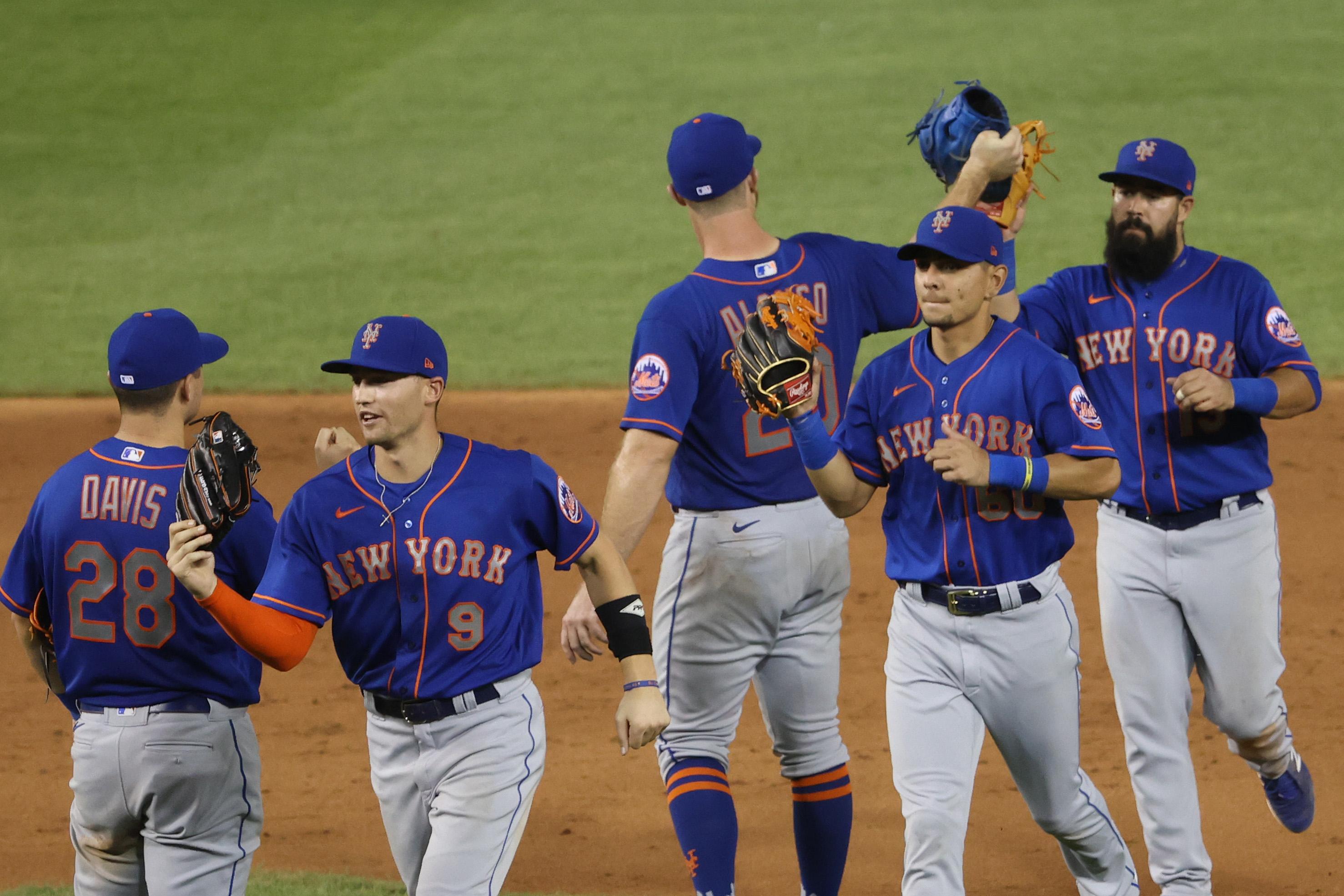 Mets celebrate win against Nationals